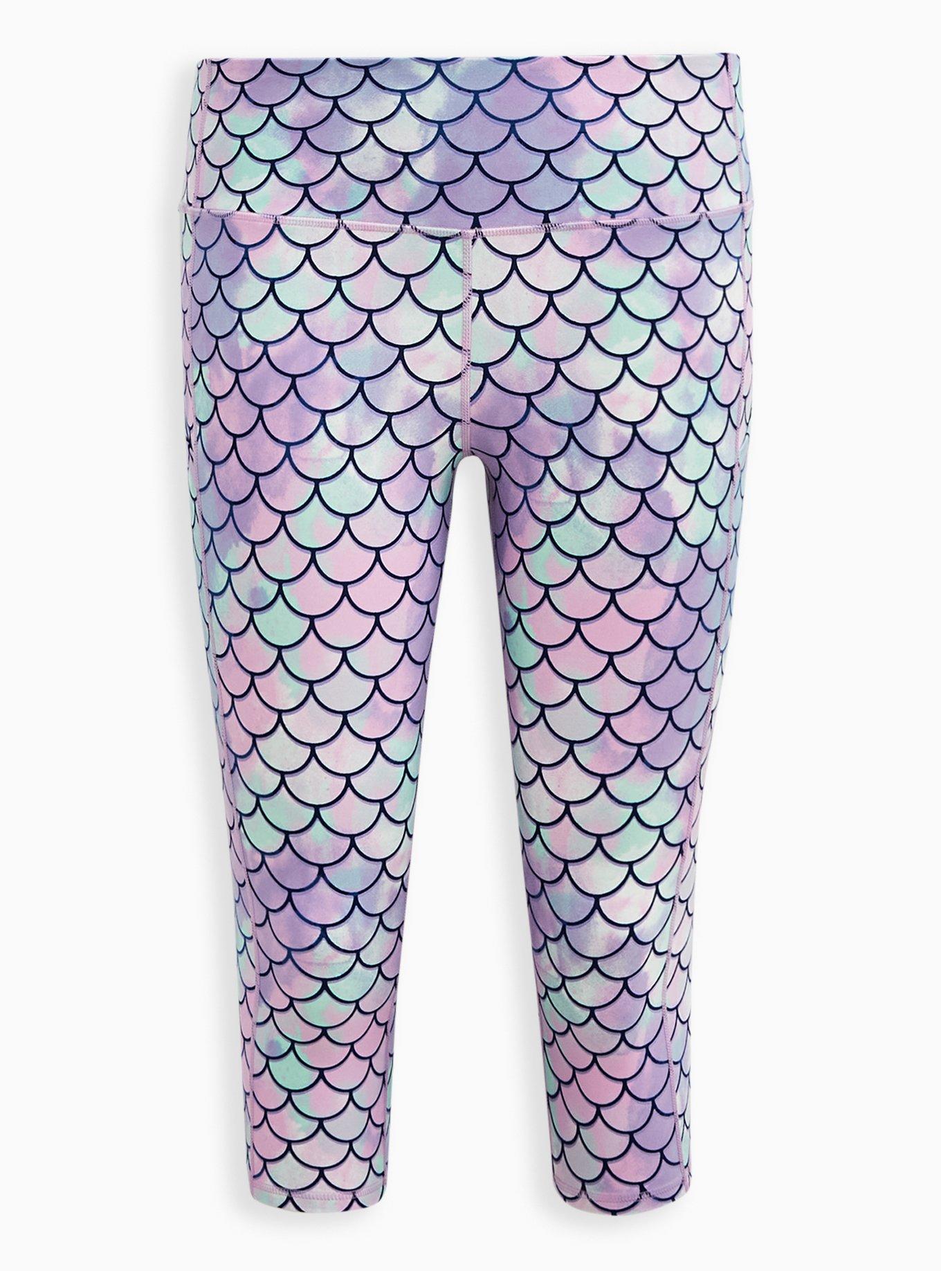 Plus Size Disney The Little Mermaid Hi Rise Capri Legging Ariel Scale Torrid