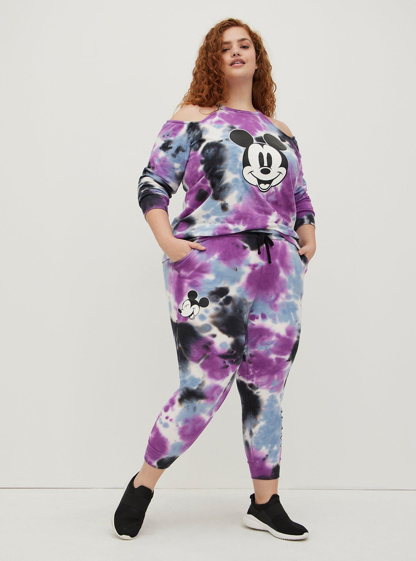 Disney Mickey Mouse Womens Jogger Pants, Lounge Sweat Bottoms, Mickey,  Size: S