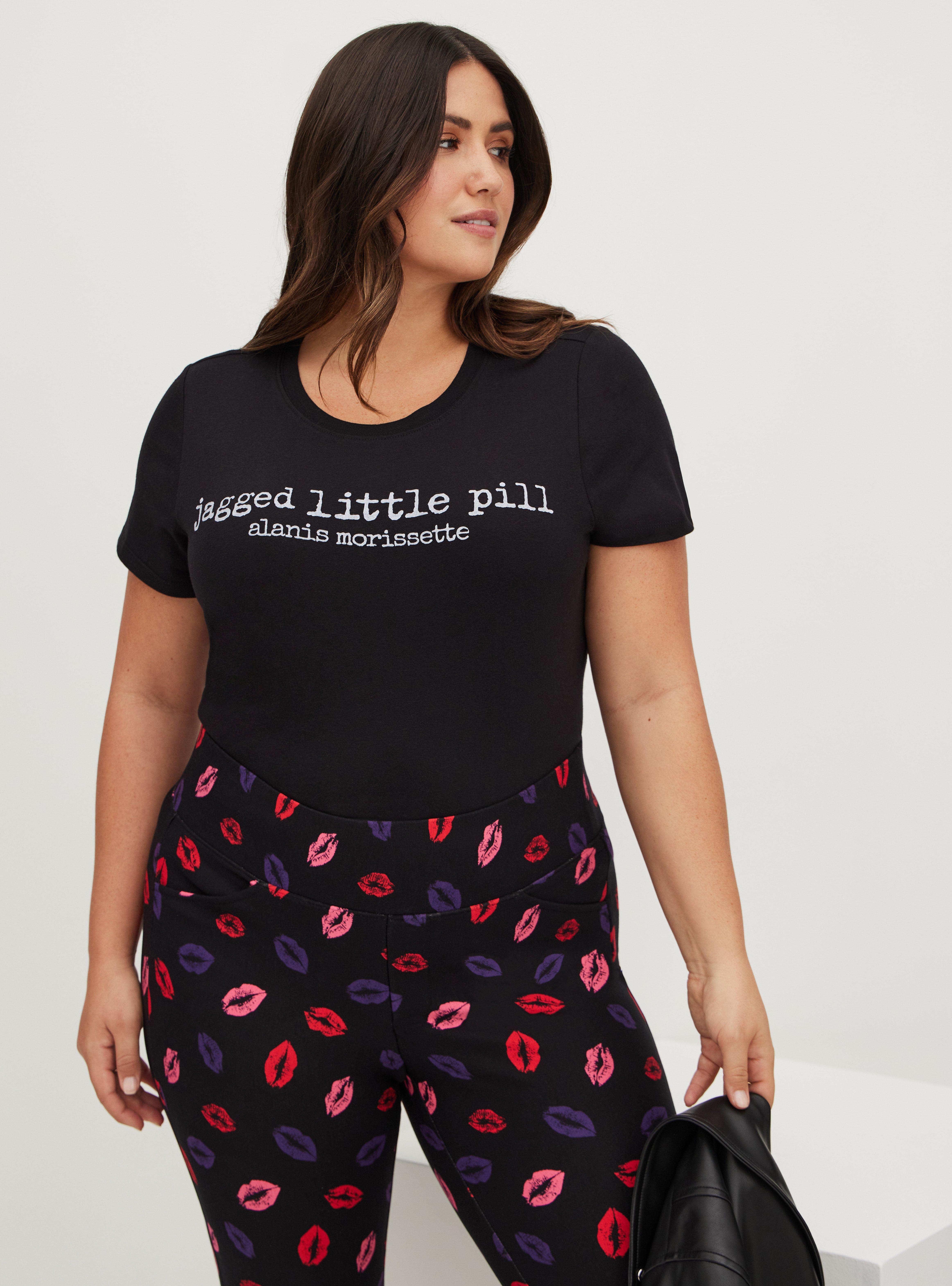 Plus Size - Classic Fit Crew Tee - Alanis Morissette Black - Torrid