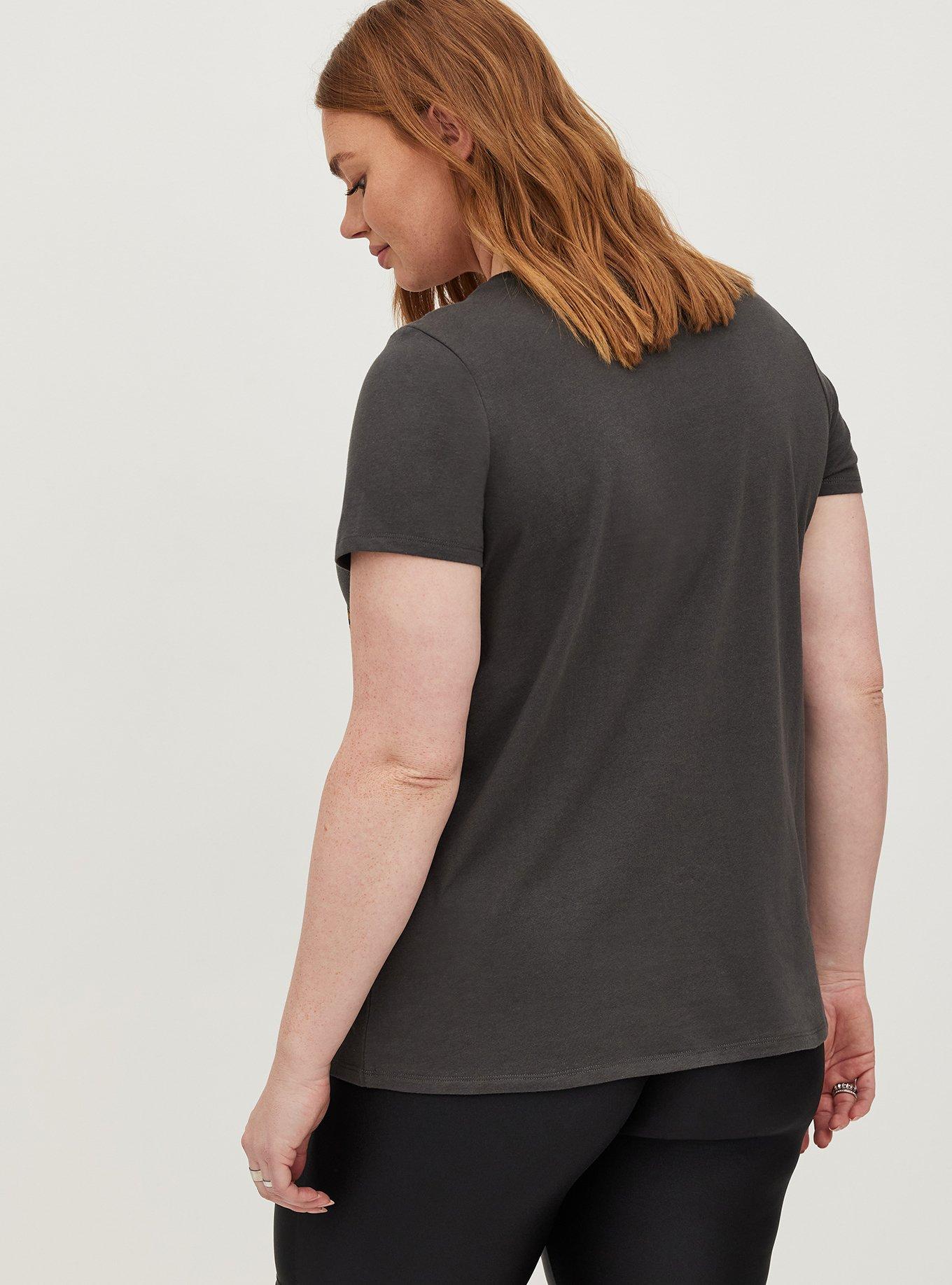 Plus Size Classic Fit Crew Tee - Garbage Rain Grey, NINE IRON, alternate