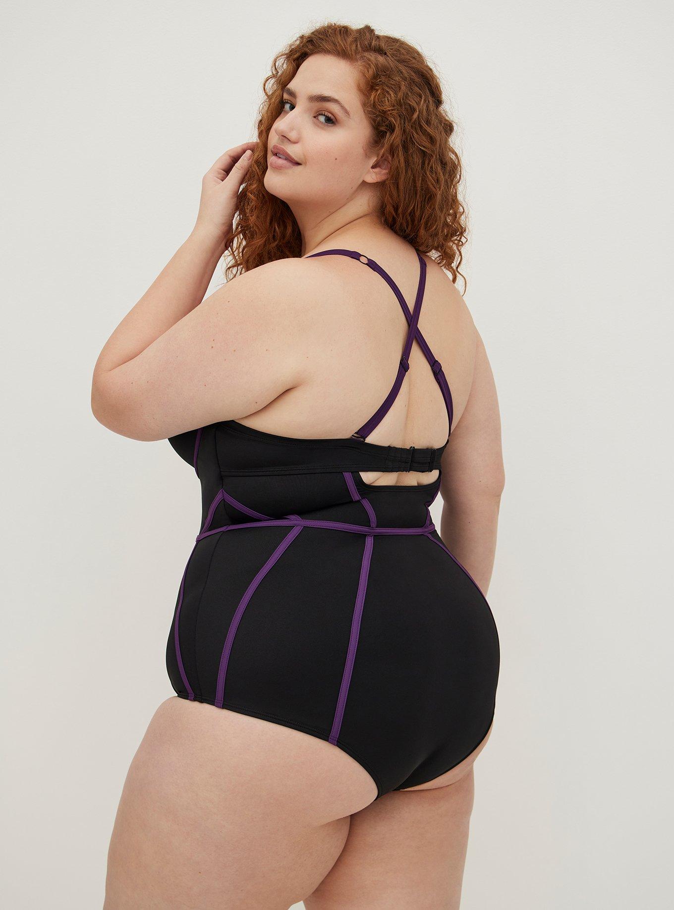 Plus Size Disney The Little Mermaid Strappy Back Swimsuit