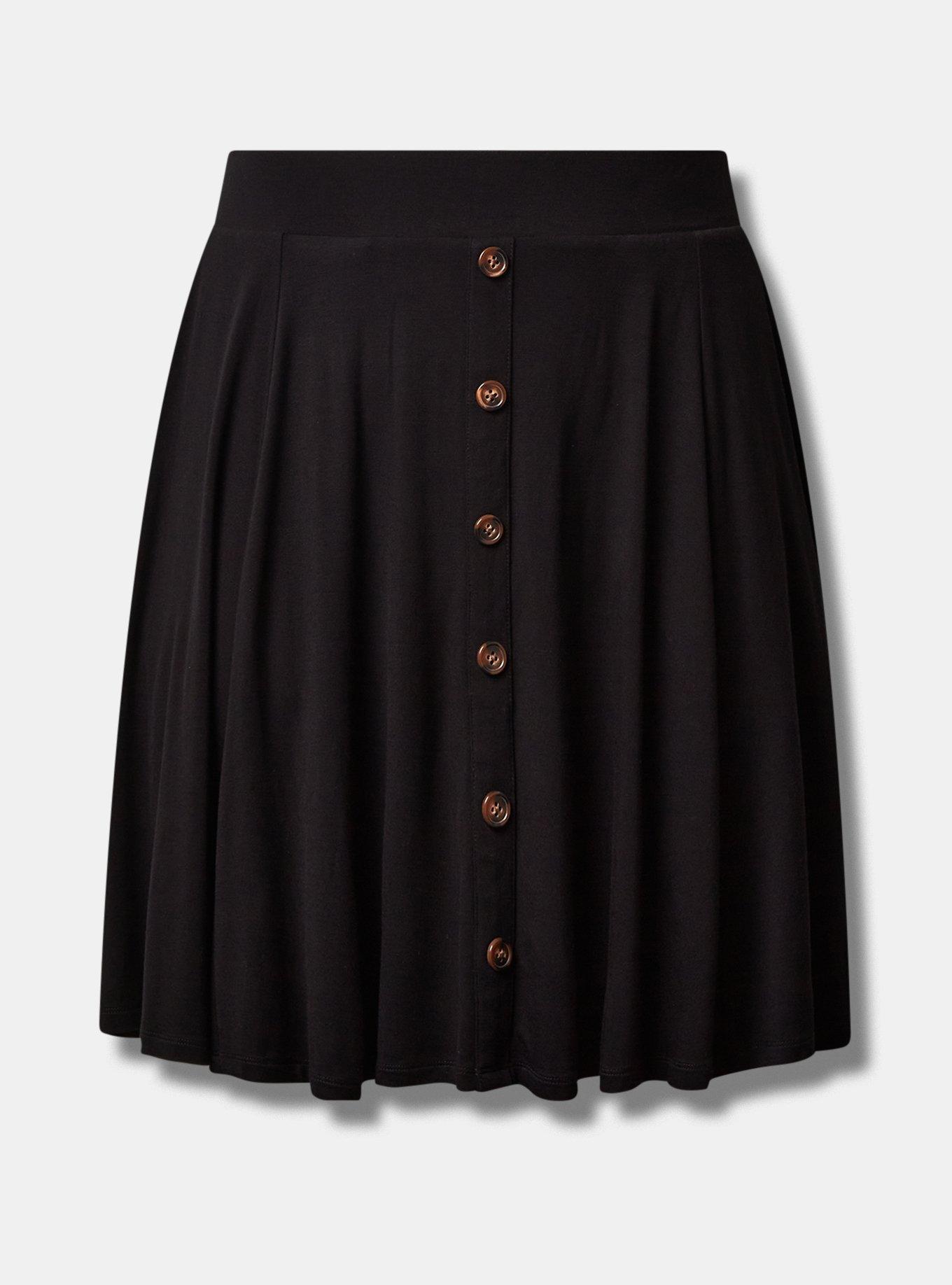 Plus Size - Mini Super Soft Button-Up Skirt - Torrid