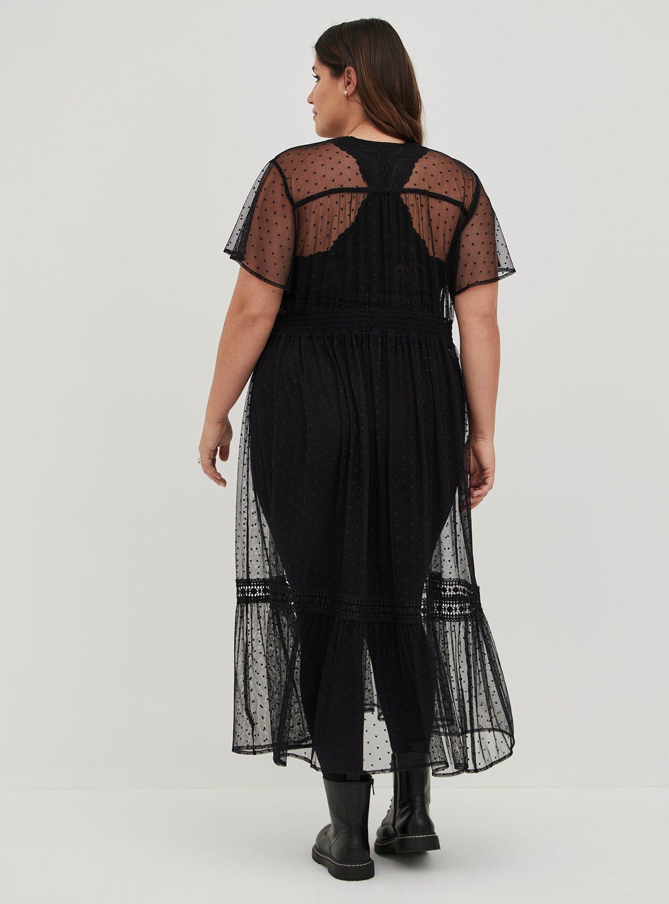 Torrid swim mesh dot off store the shoulder