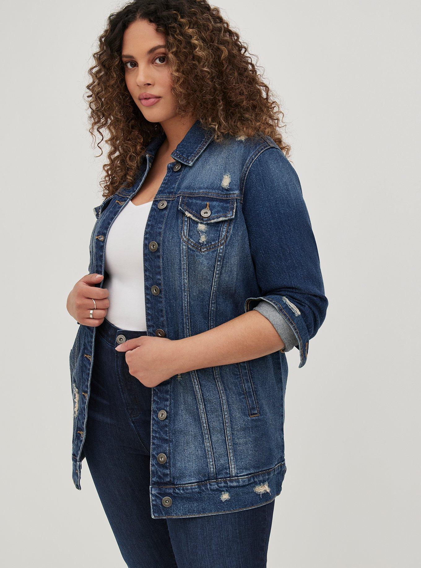 Torrid denim outlet jacket