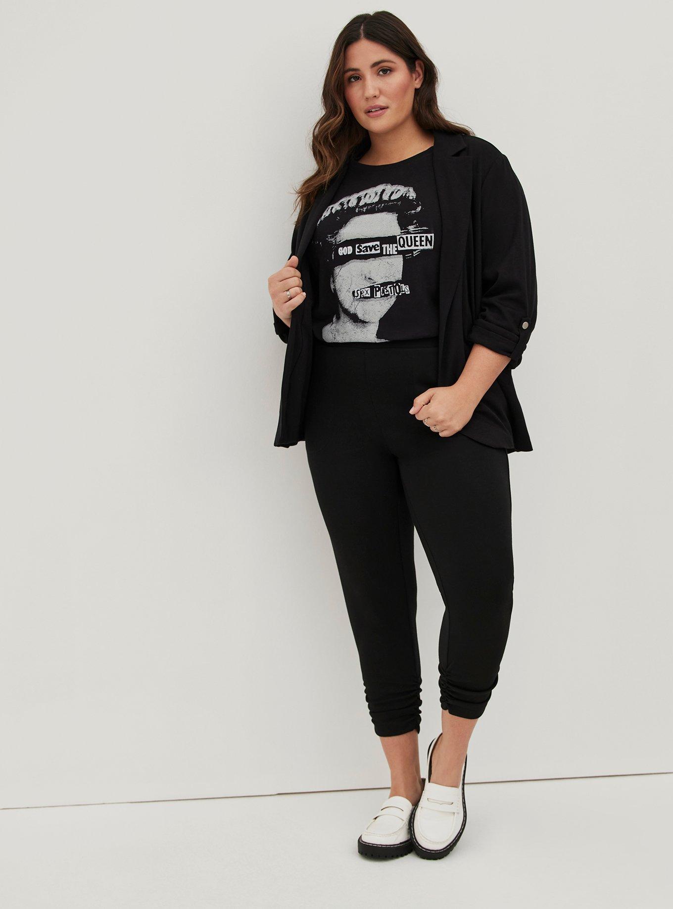 Plus Size - Classic Fit Tunic Tee - Sex Pistols Queen Black - Torrid