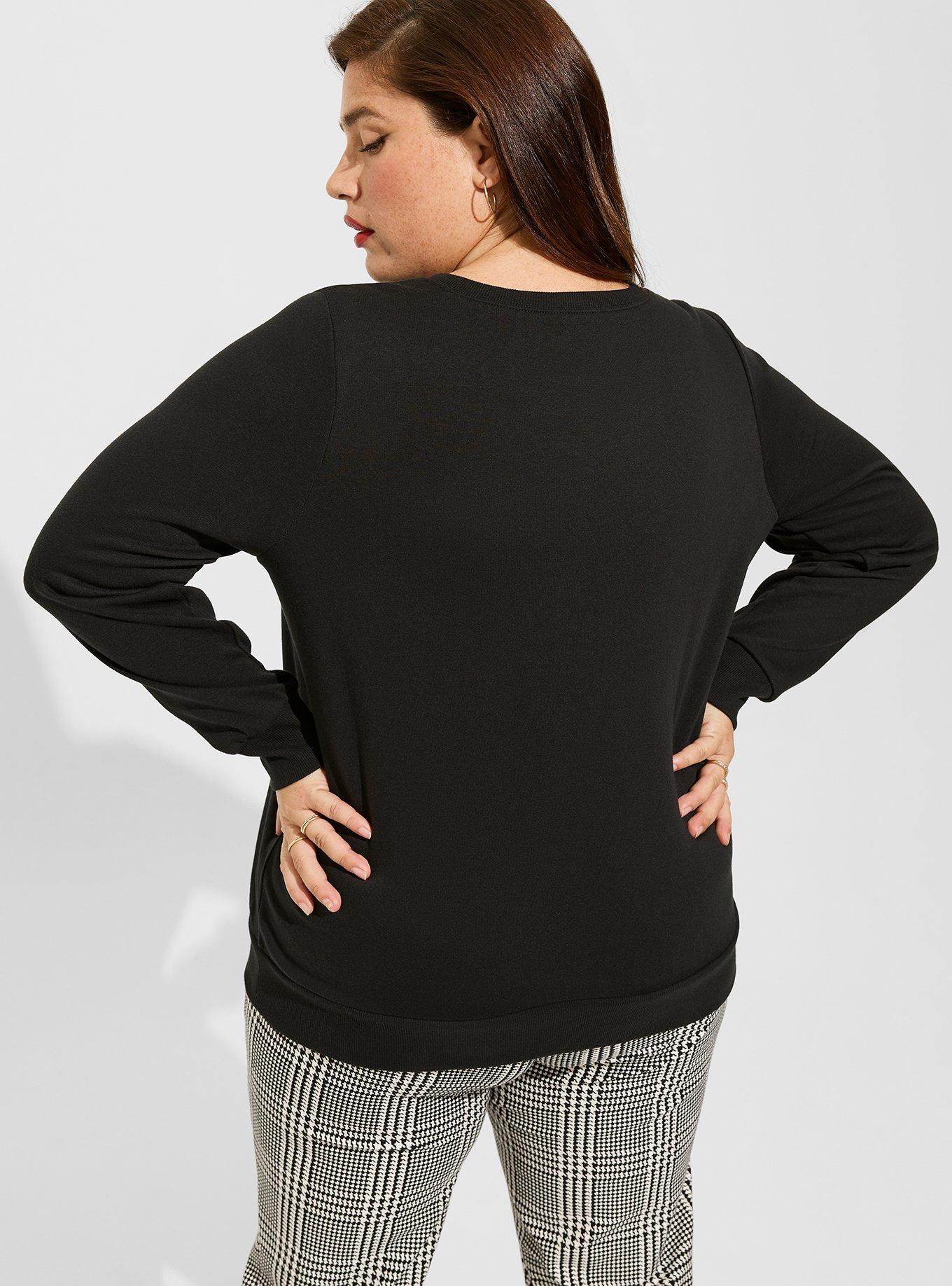 Plus Size - Crew Sweatshirt - Cozy Fleece Marilyn Monroe