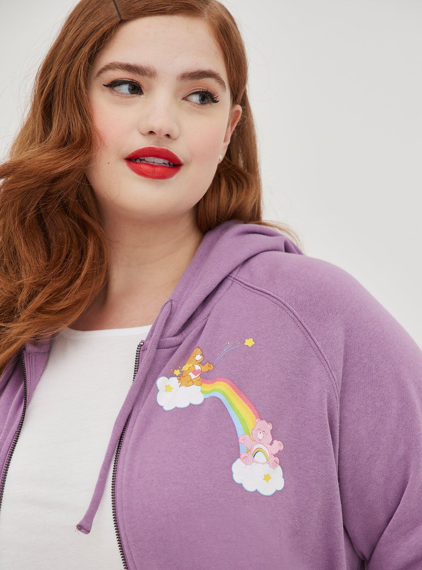 Zip Hoodie - Cozy Fleece Care Bears Purple, PURPLE, alternate