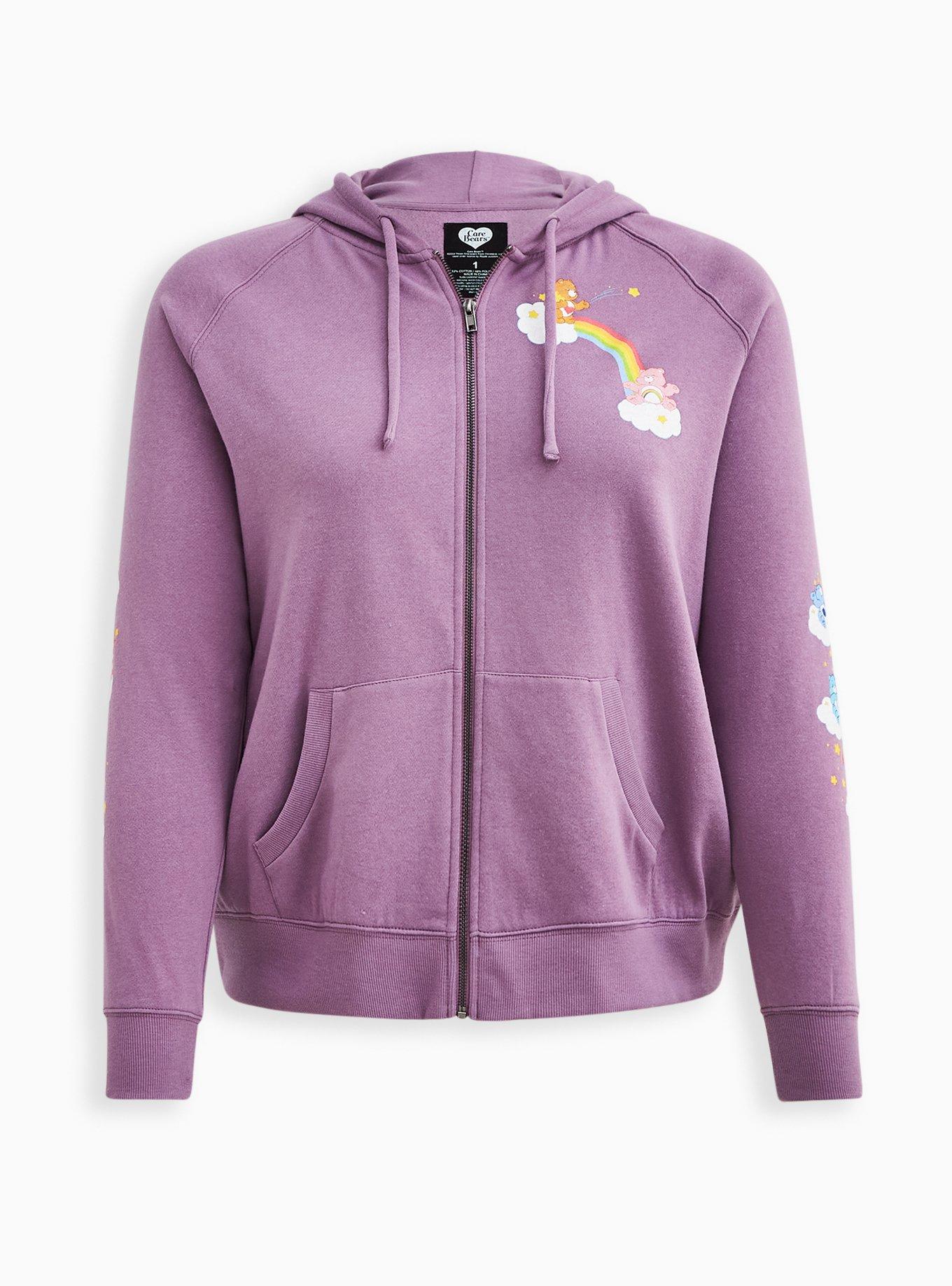 Zip Hoodie - Cozy Fleece Care Bears Purple, , hi-res