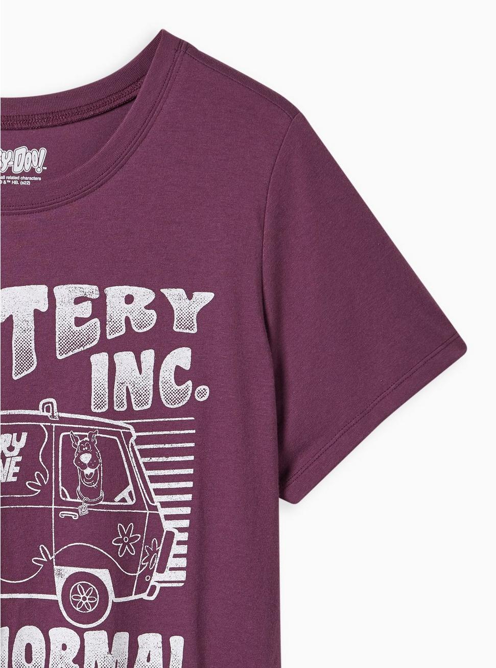 Plus Size Classic Fit Crew Tee - Cotton Scooby Doo Mystery Machine Purple, PURPLE, alternate