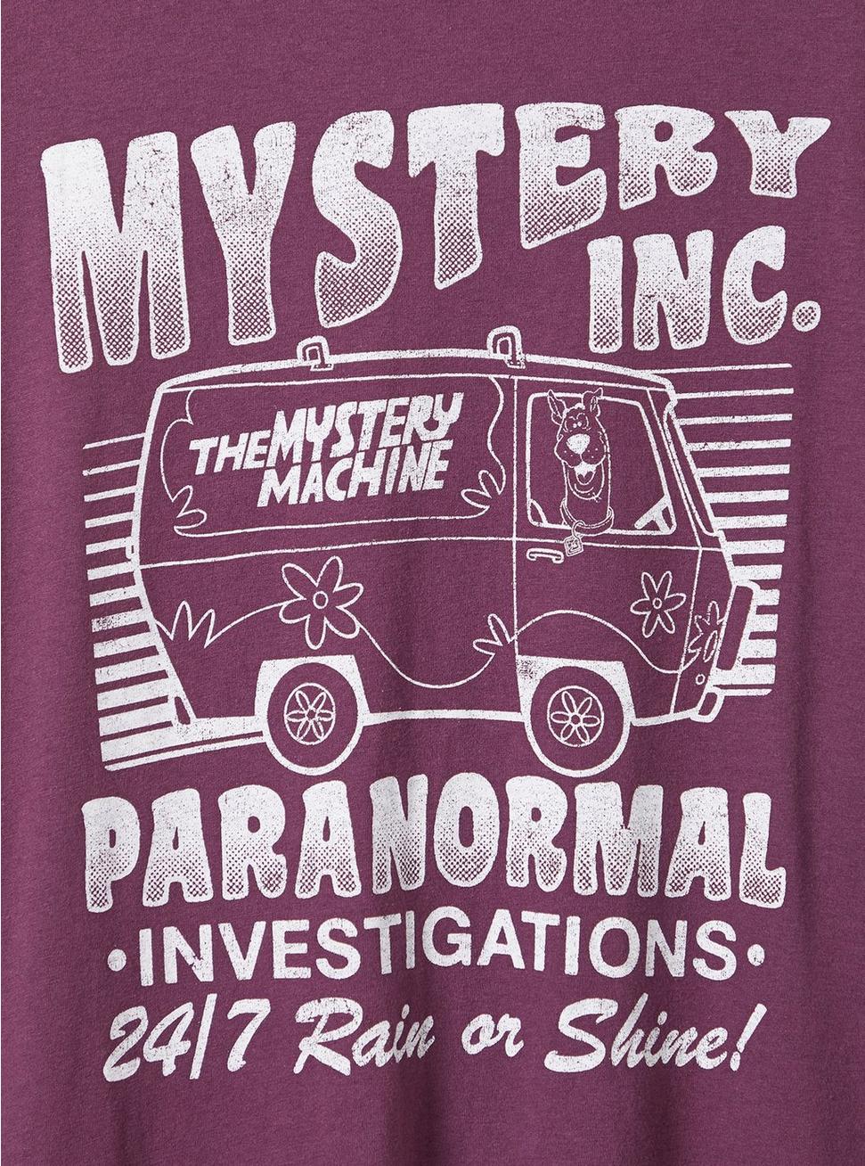 Plus Size Classic Fit Crew Tee - Cotton Scooby Doo Mystery Machine Purple, PURPLE, alternate