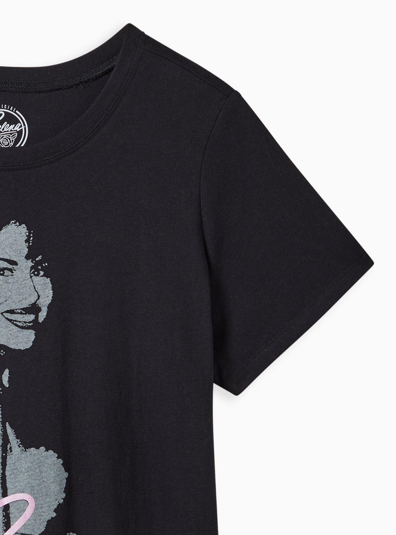 Plus Size Classic Fit Crew Tee - Cotton Selena Black, DEEP BLACK, alternate