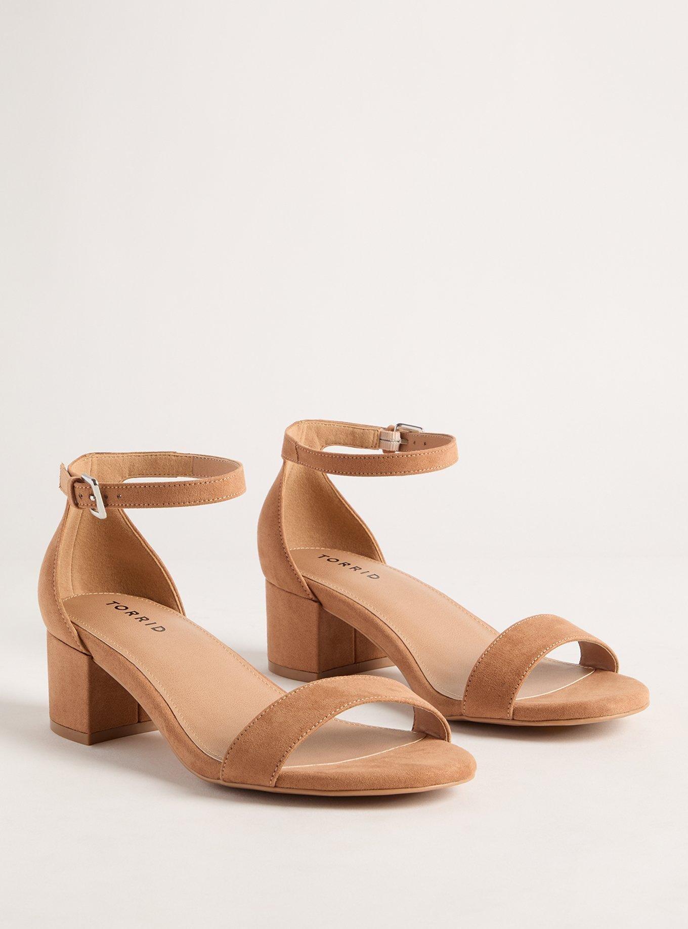 Nude block heels wide best sale