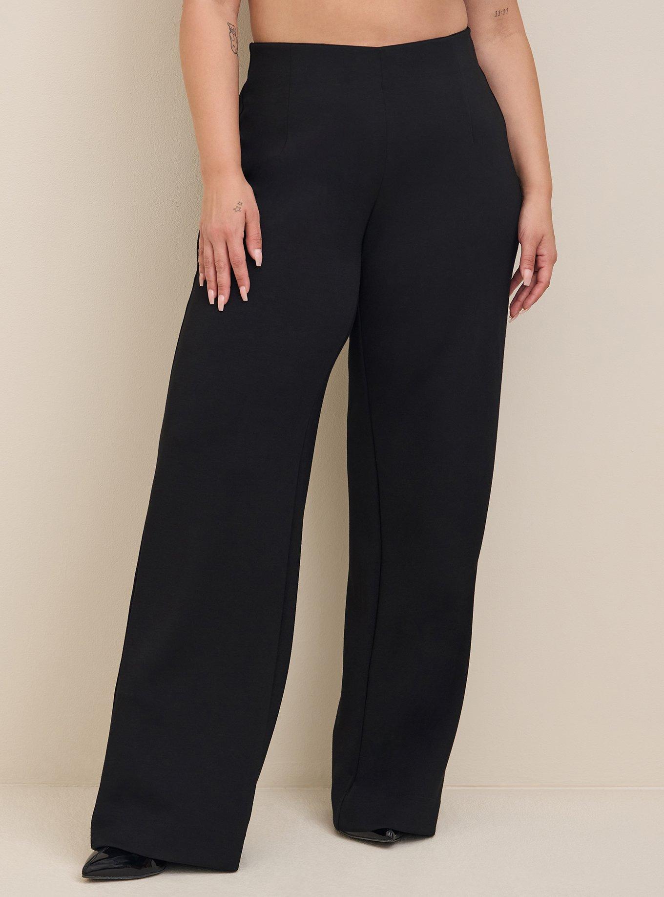 Pull-On Wide Leg Studio Cupro High-Rise Pant