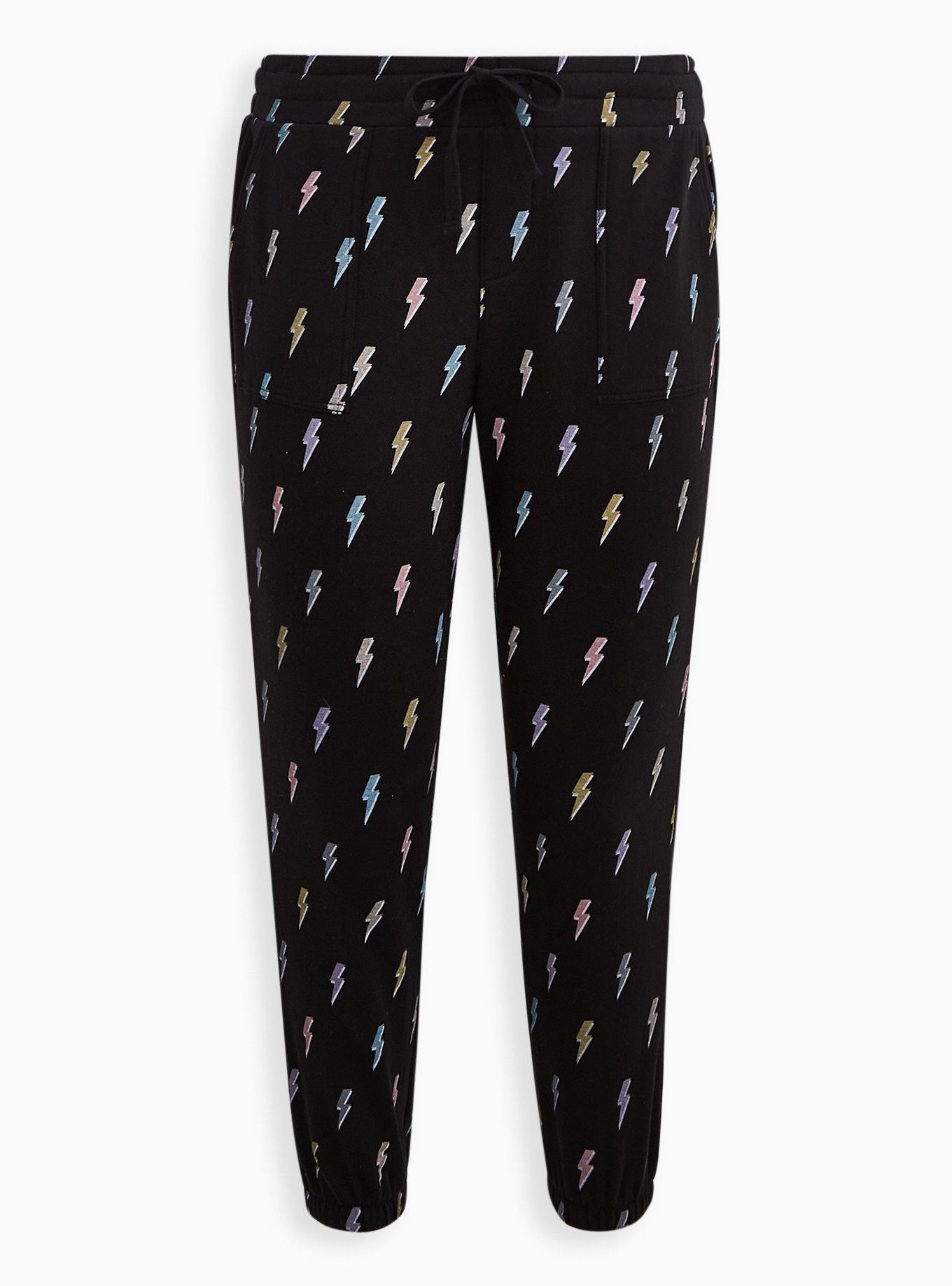 Plus Size Relaxed Fit Jogger Super Soft Fleece Mid-Rise Pant, MULTI, hi-res