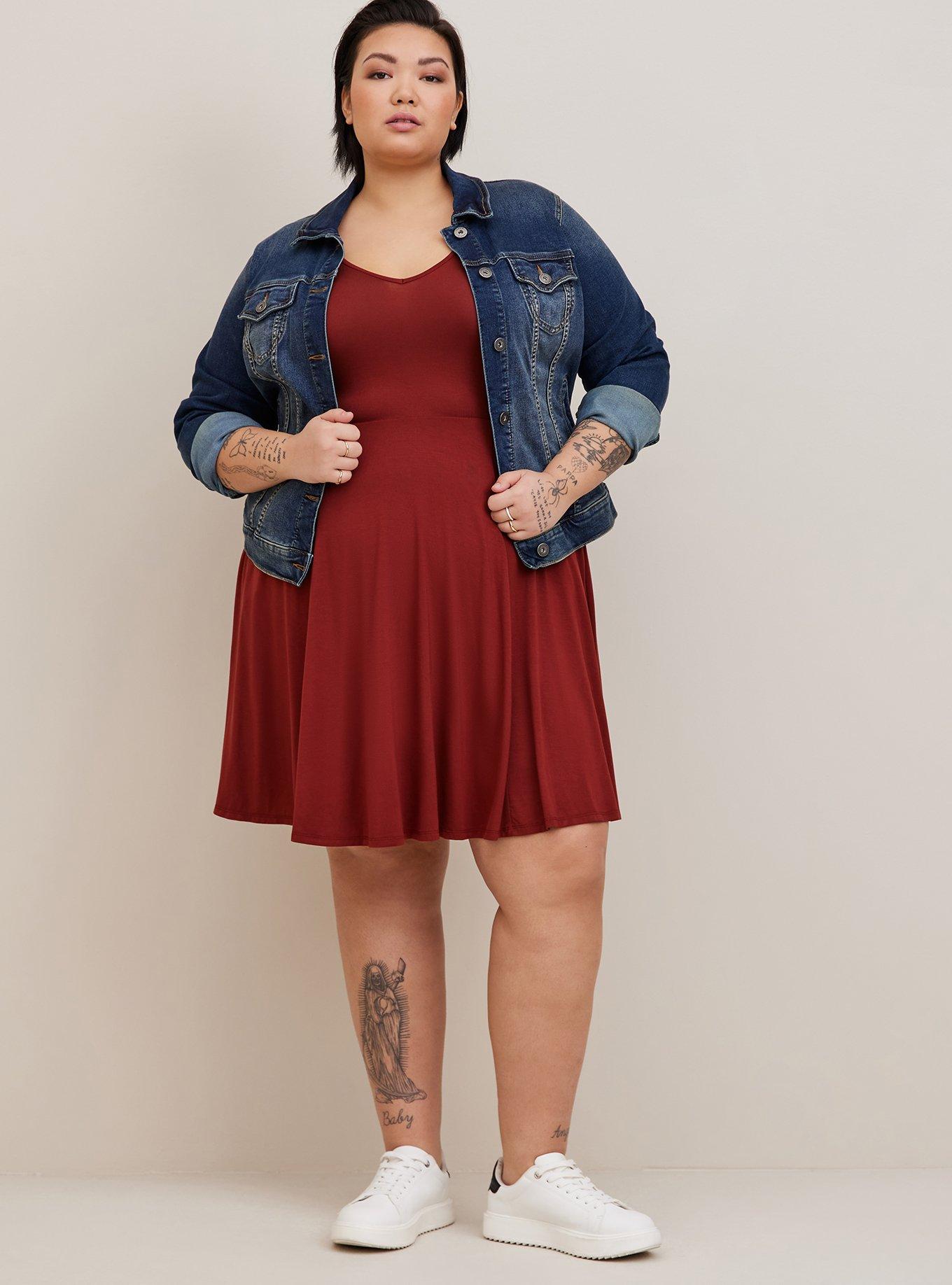 Plus Size - Mini Super Soft Skater Dress - Torrid