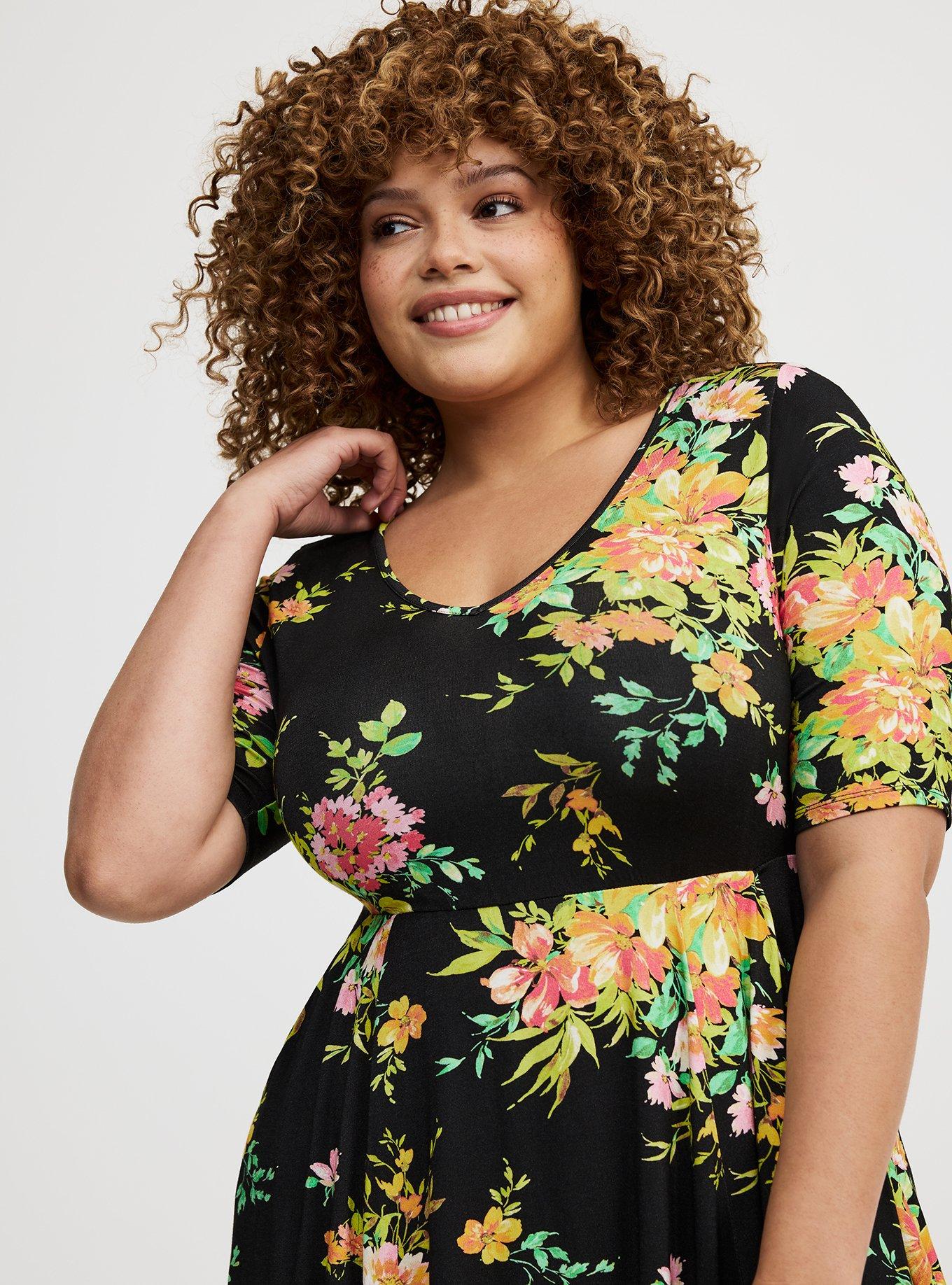 Plus Size - Super Soft Skater Mini Dress - Torrid