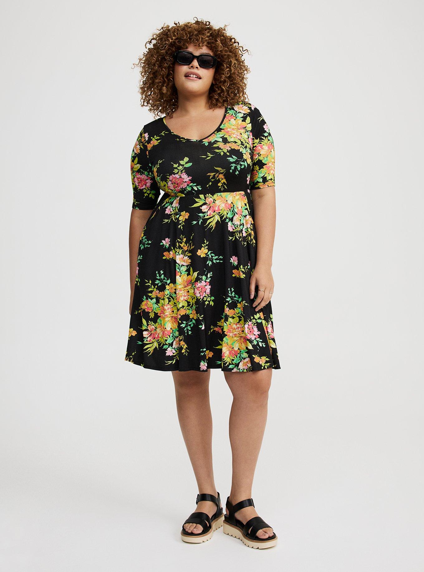 Plus Size - Super Soft Skater Mini Dress - Torrid