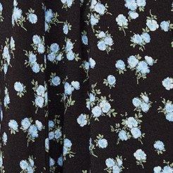 Super Soft Skater Mini Dress, DANCING DITSY FLORAL BLACK, swatch