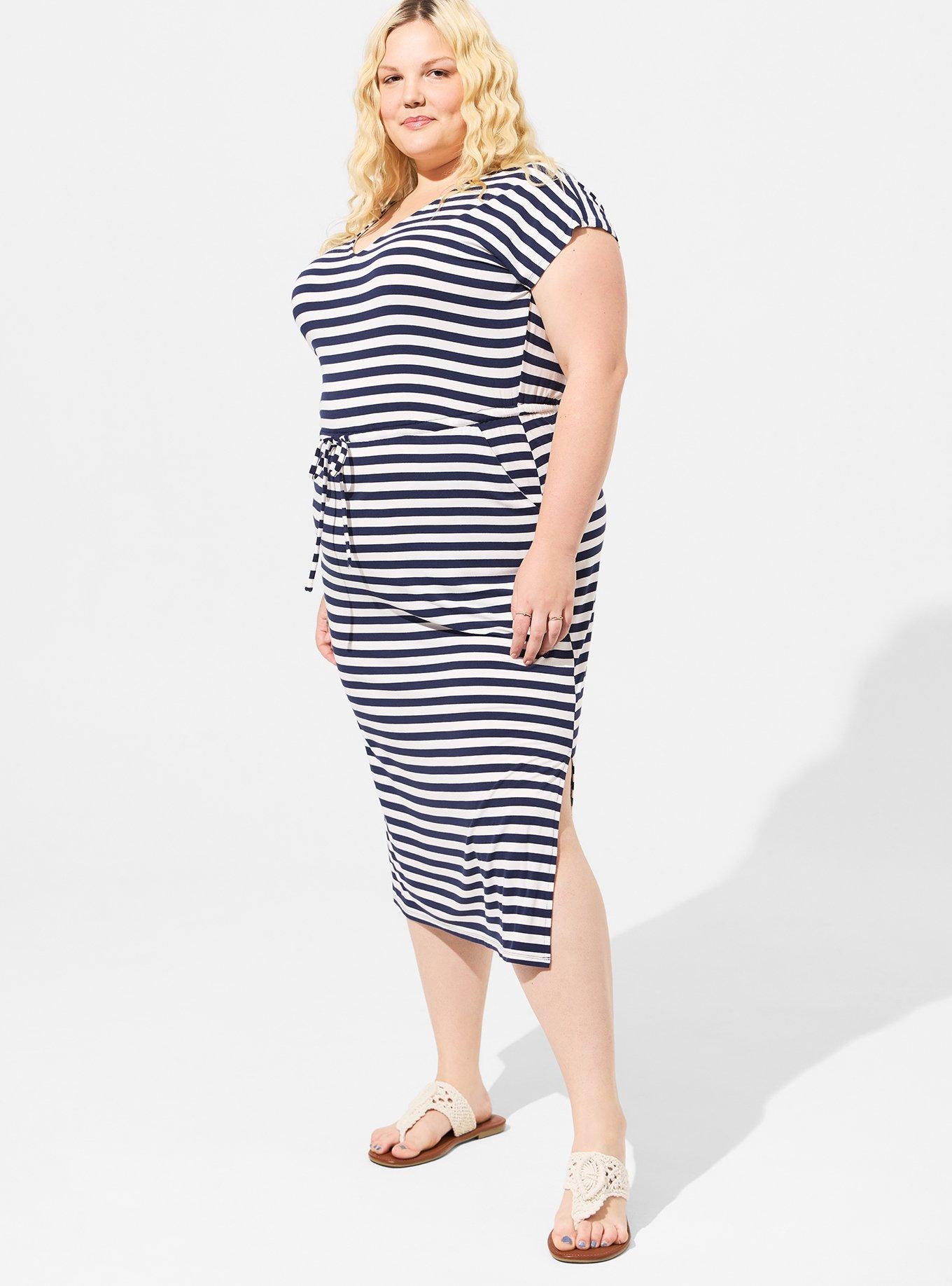 Plus Size - Midi Super Soft Dolman Sleeve Dress - Torrid