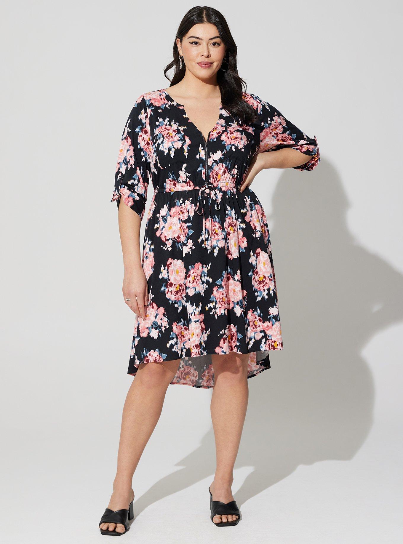 Hi low shirt dress plus size best sale