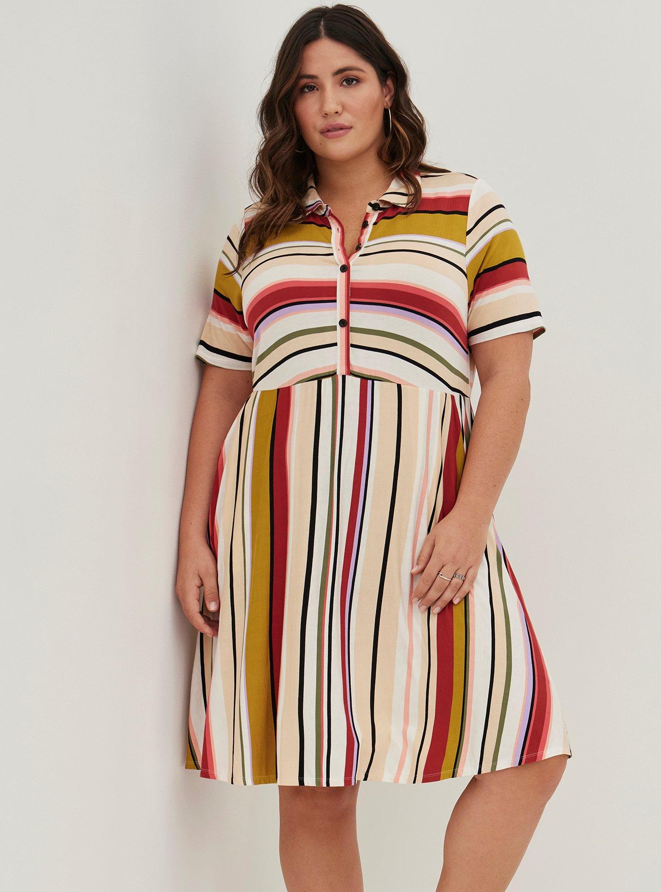 Torrid striped cheap dress