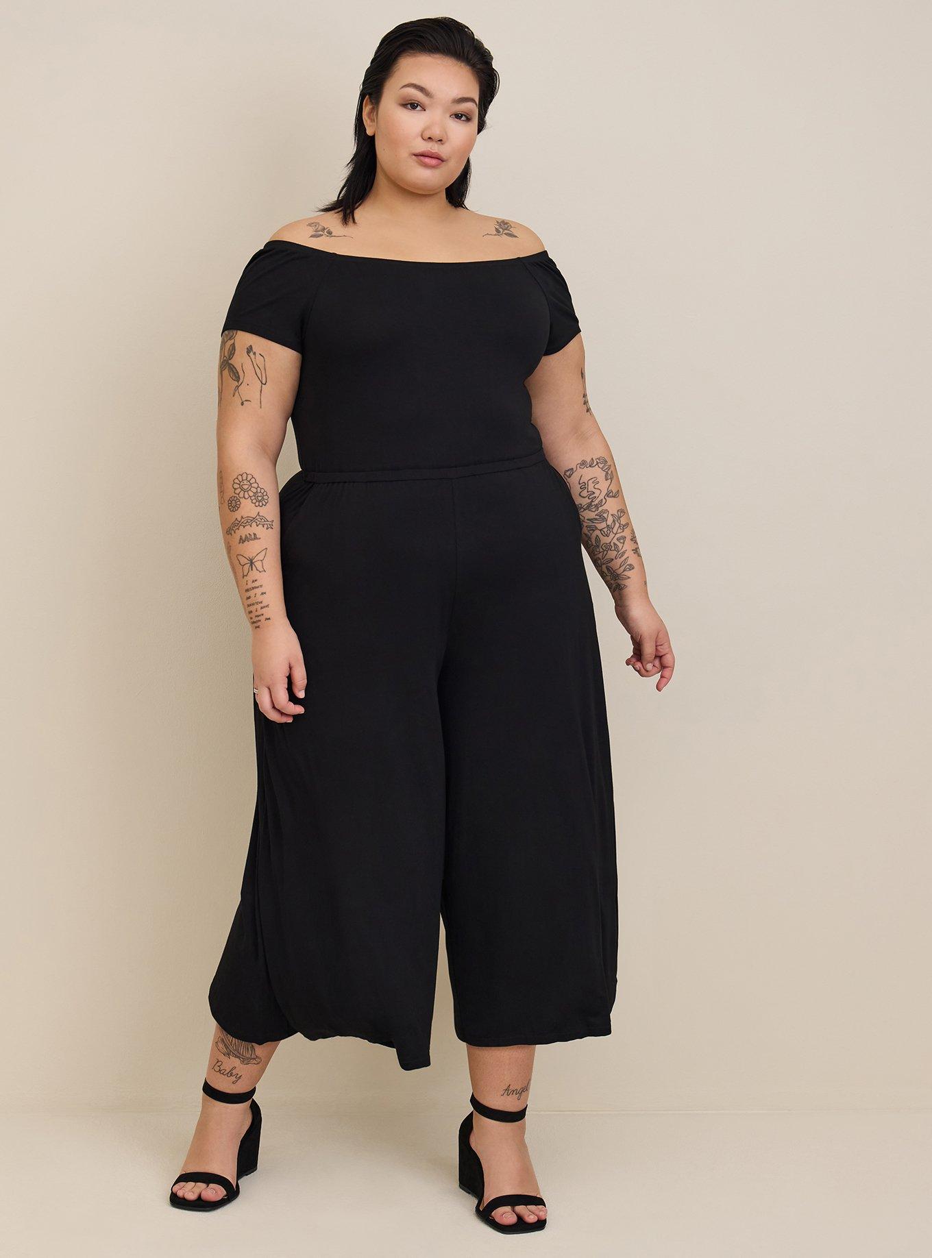 Plus Size - Super Soft Culotte Jumpsuit - Torrid