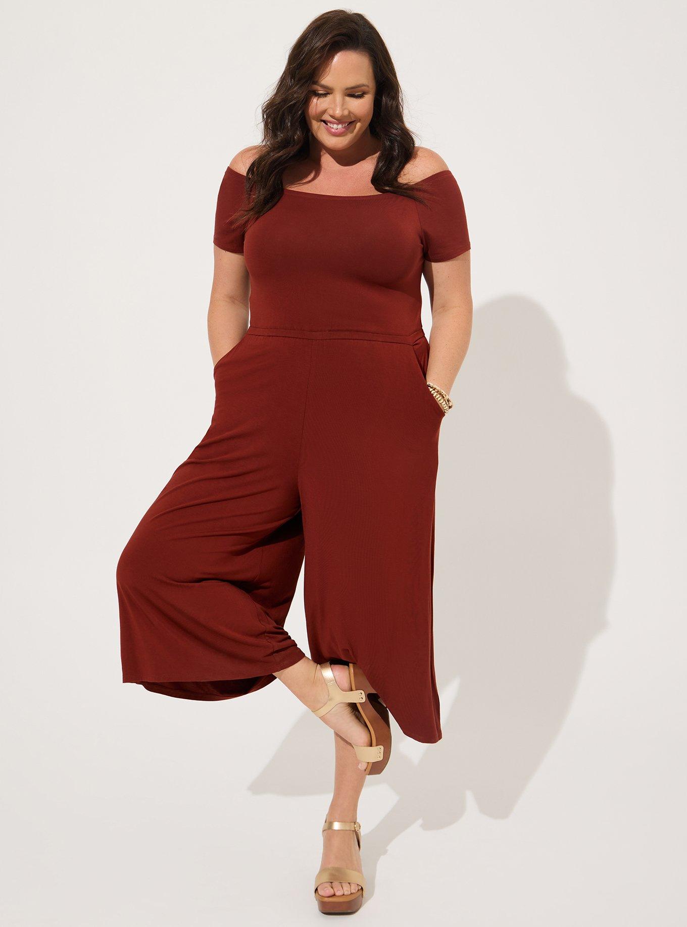 Plus Size - Super Soft Culotte Jumpsuit - Torrid