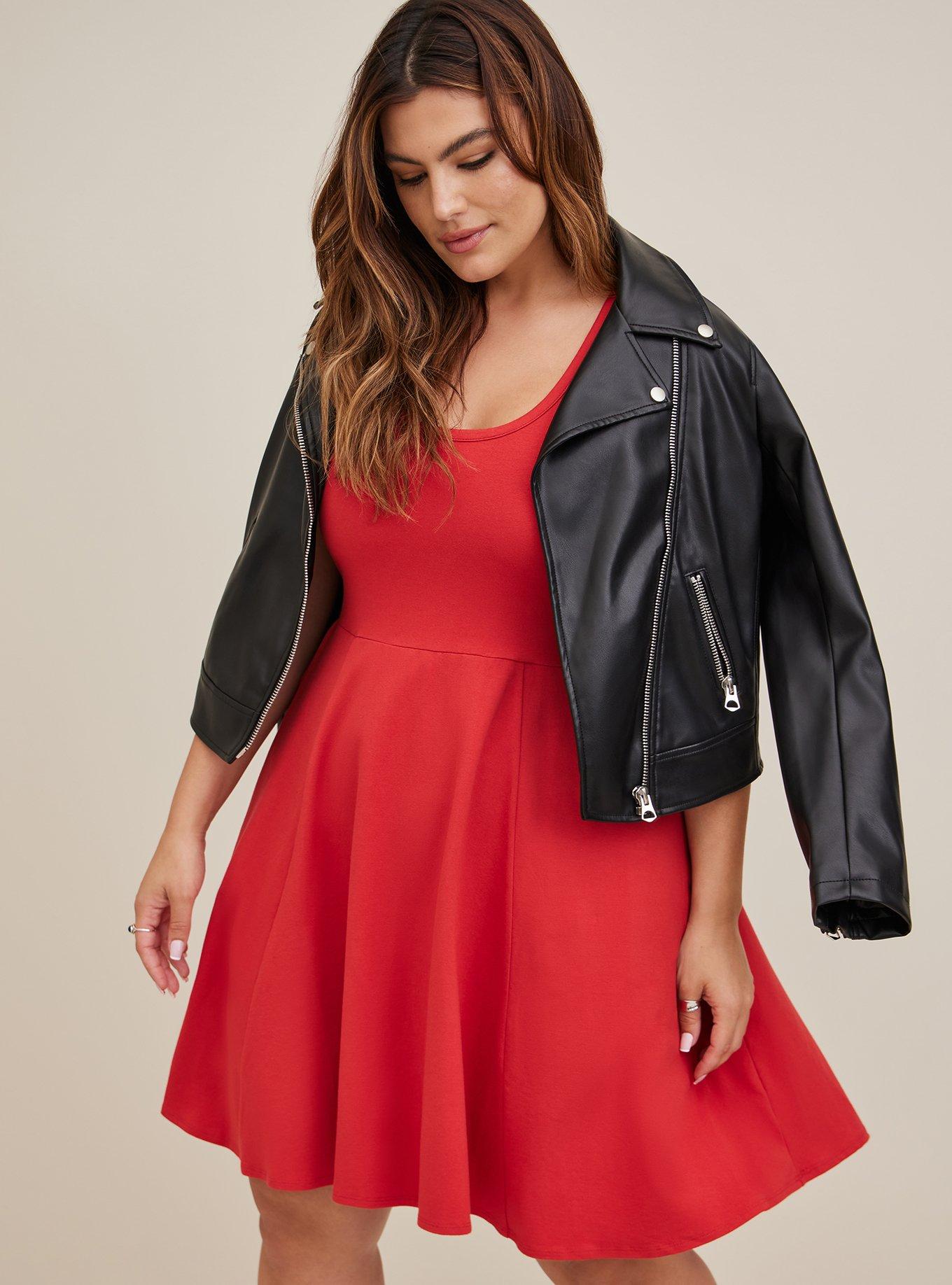 Plus Size - Foxy Skater Mini Dress - Torrid
