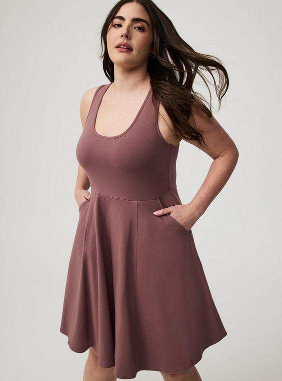 Plus Size - Mini Foxy Skater Dress - Torrid Plus Size - Mini Foxy Skater Dress - Torrid