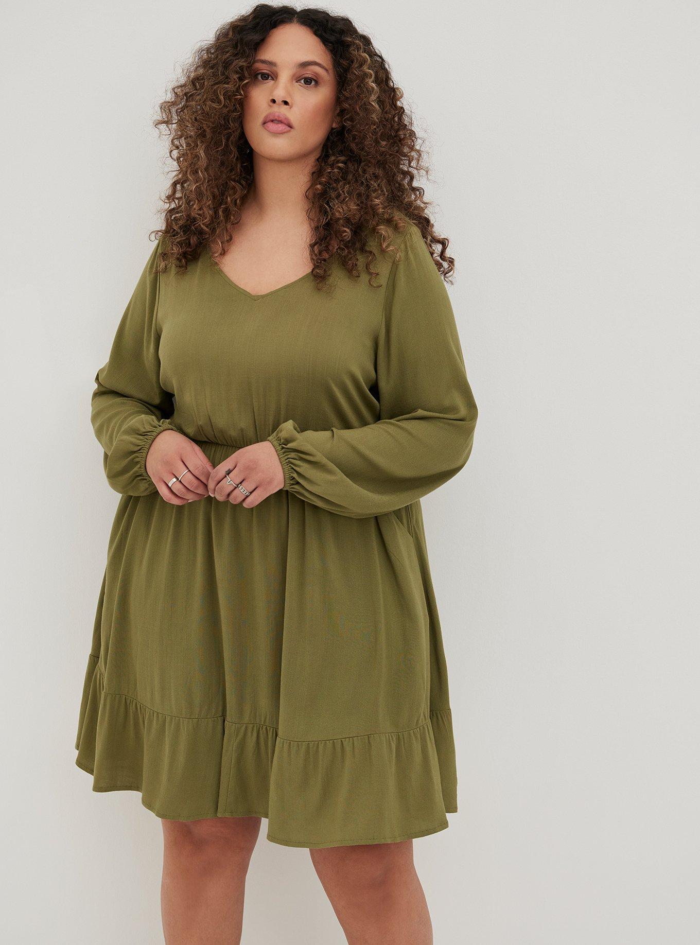 Textured Stretch Rayon Mini Skater Dress