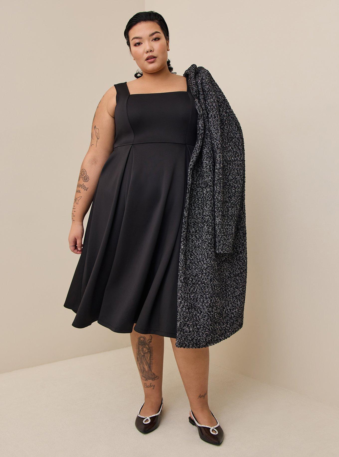 plus size skater dress amazon Plus Size - Red Lace Skater Dress