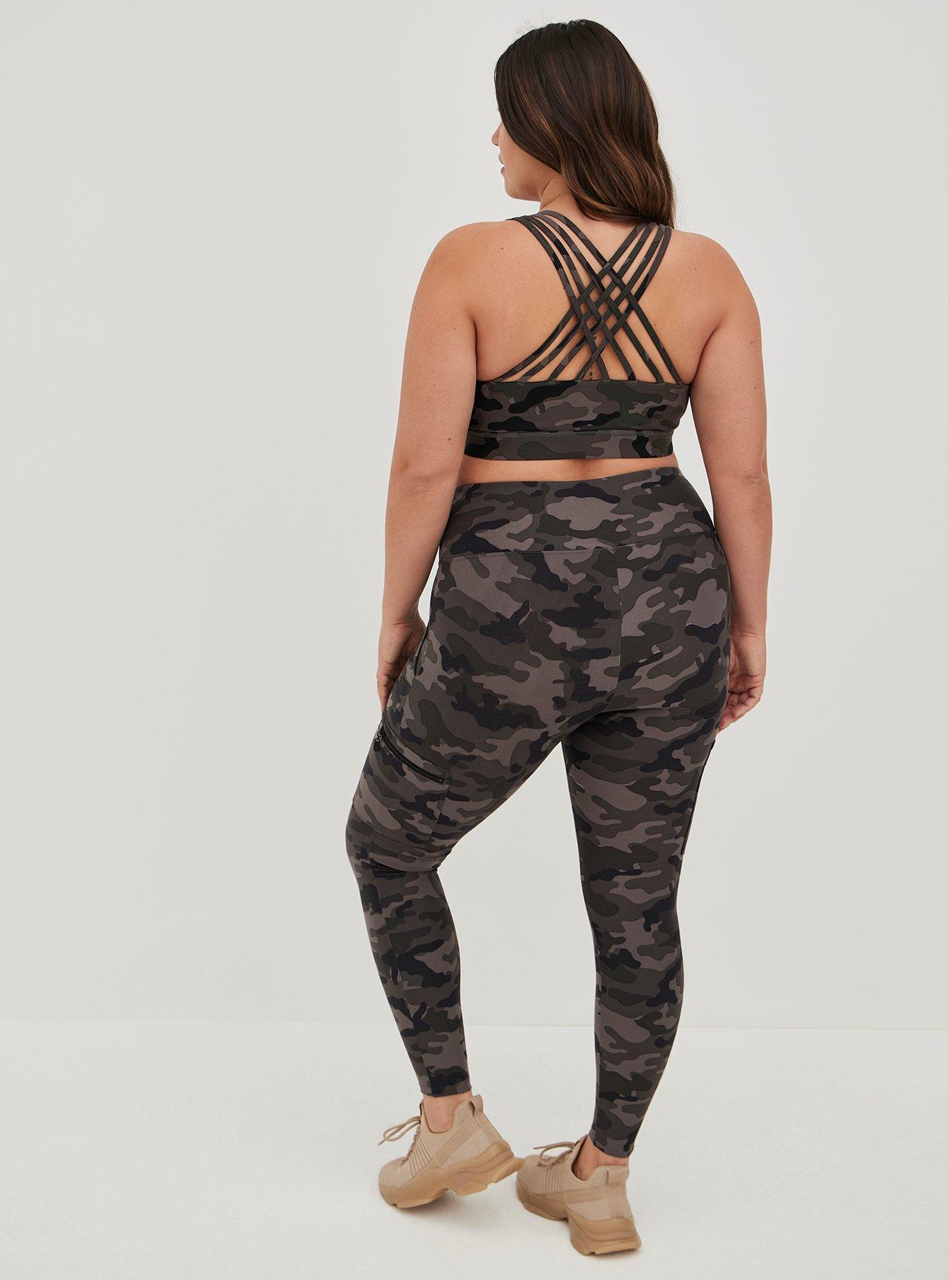 Plus Size - Happy Camper Performance Core Full Length Active Legging With  Cargo Pocket - Torrid