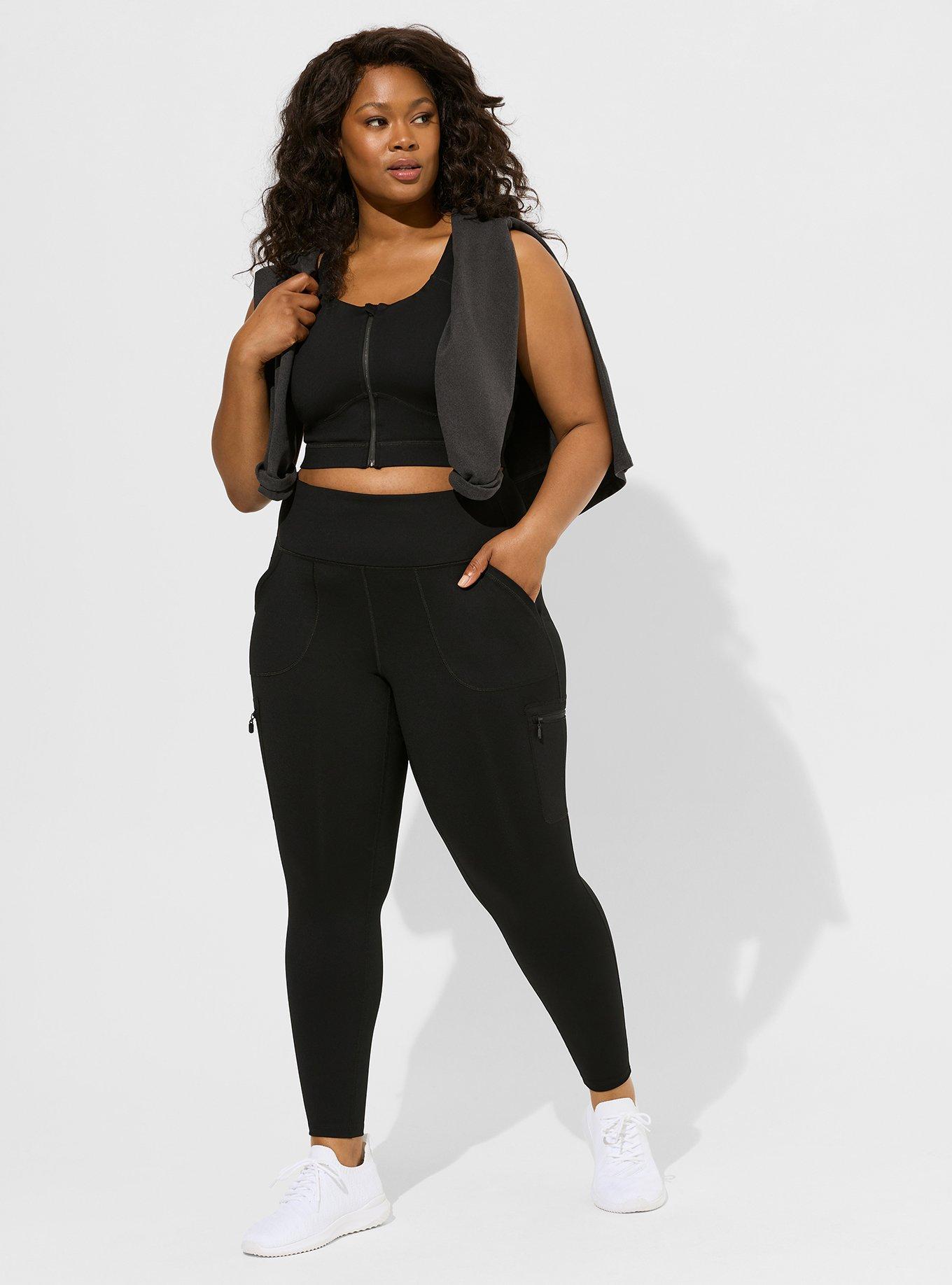 Plus Size - Black Ruched Legging - Torrid