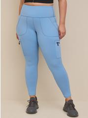 Happy Camper Performance Core Full Length Active Legging With Cargo Pocket, BLUE ICE, alternate