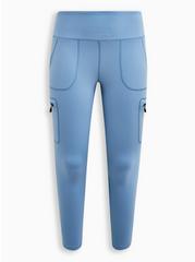 Happy Camper Performance Core Full Length Active Legging With Cargo Pocket, BLUE ICE, hi-res