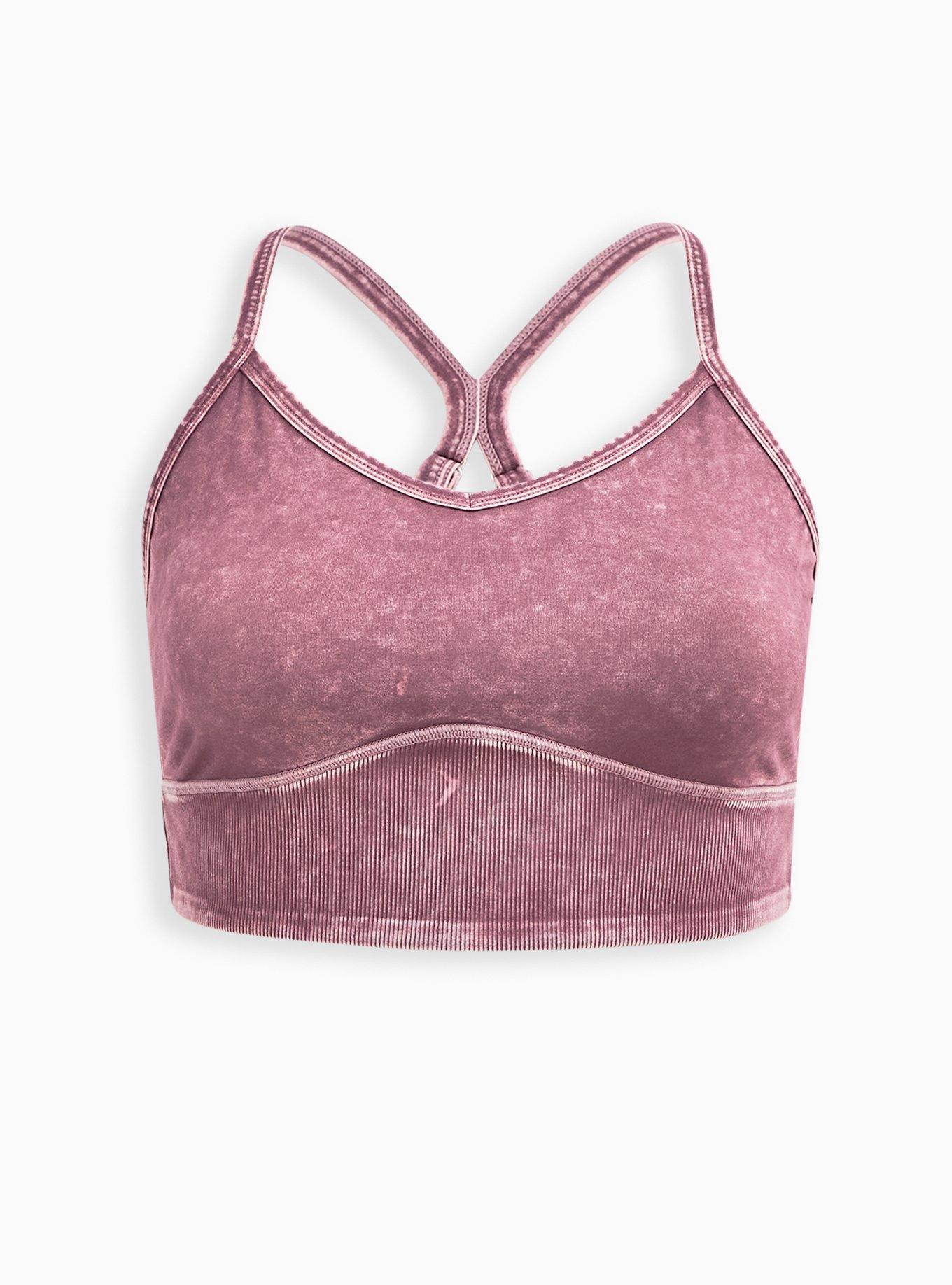 Plus Size - Low-Impact Wireless Rib Trim Active Sports Bra - Torrid