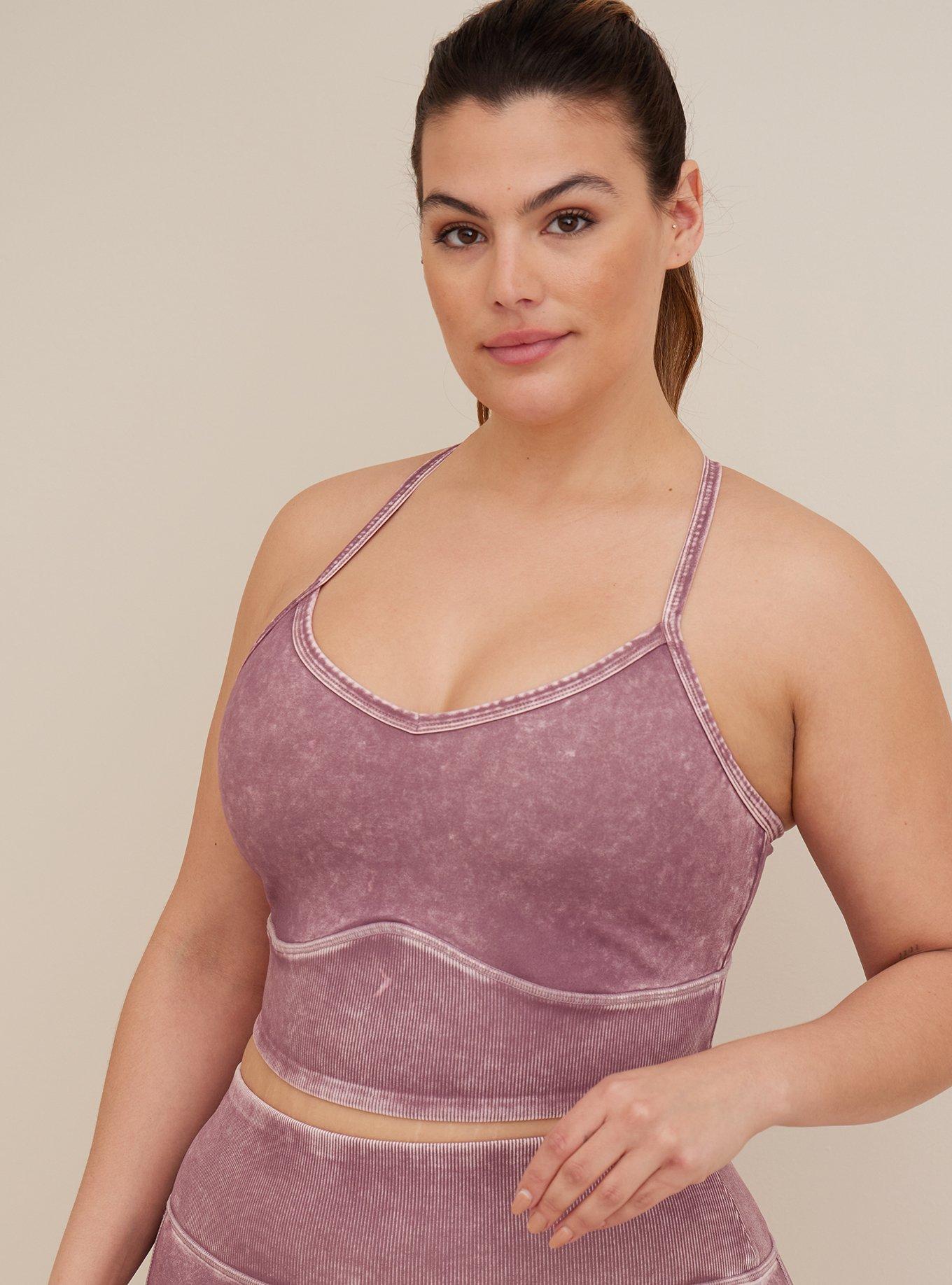 Plus Size - Low-Impact Wireless V-Neck Active Sports Bra - Torrid