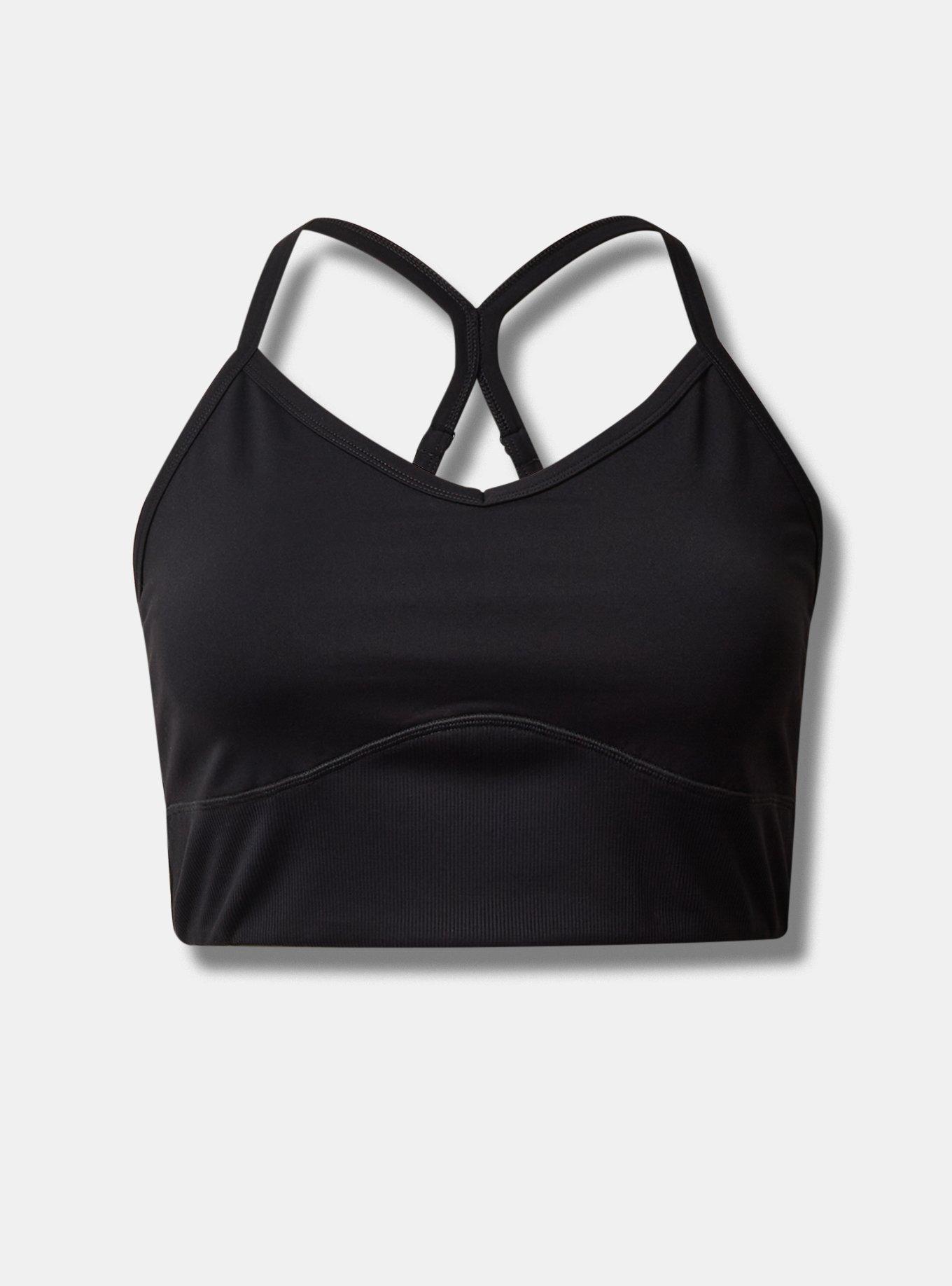 Plus Size - Low-Impact Wireless Rib Trim Active Sports Bra - Torrid