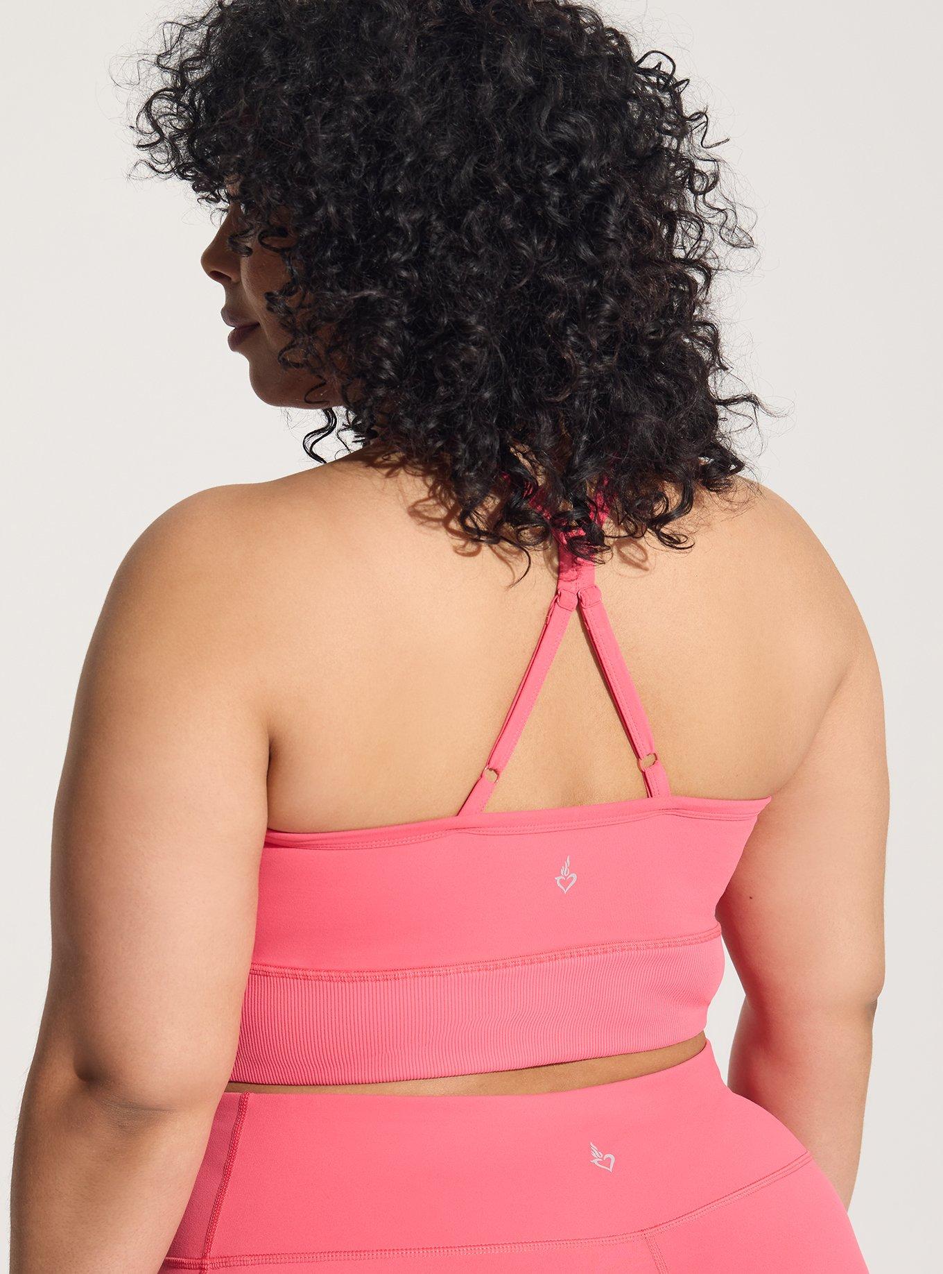 Plus Size - Low-Impact Wireless Rib Trim Active Sports Bra - Torrid