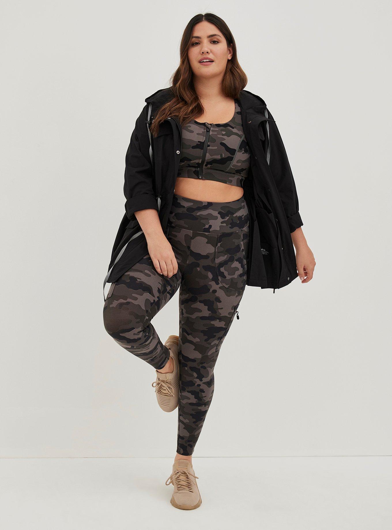 Happy Camper Zip Front Active Anorak - Stretch Woven Black, DEEP BLACK, alternate