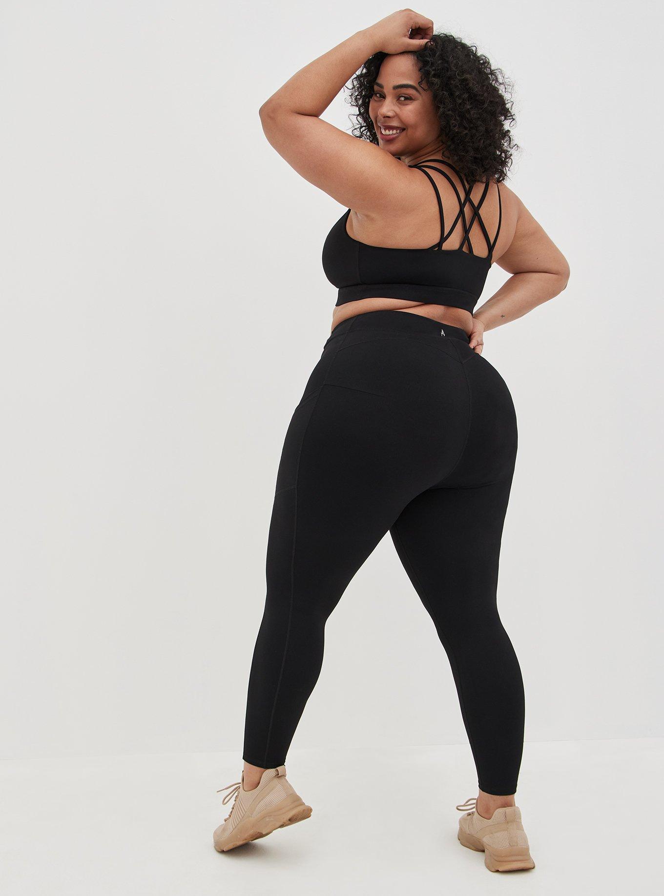 Plus Size - Bombshell Full Length Legging - Performance Core Black - Torrid