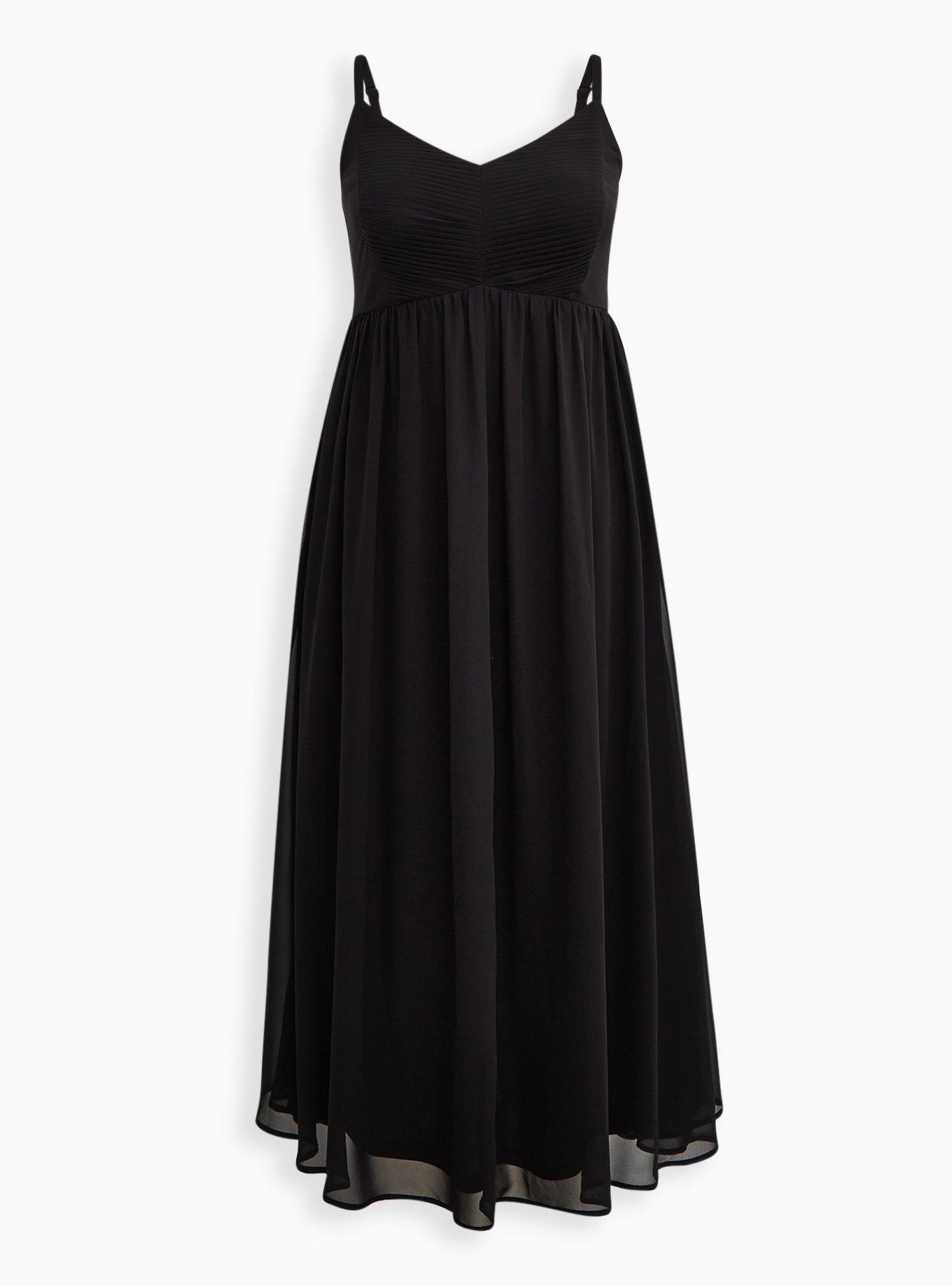 Maxi Chiffon Pleated Dress