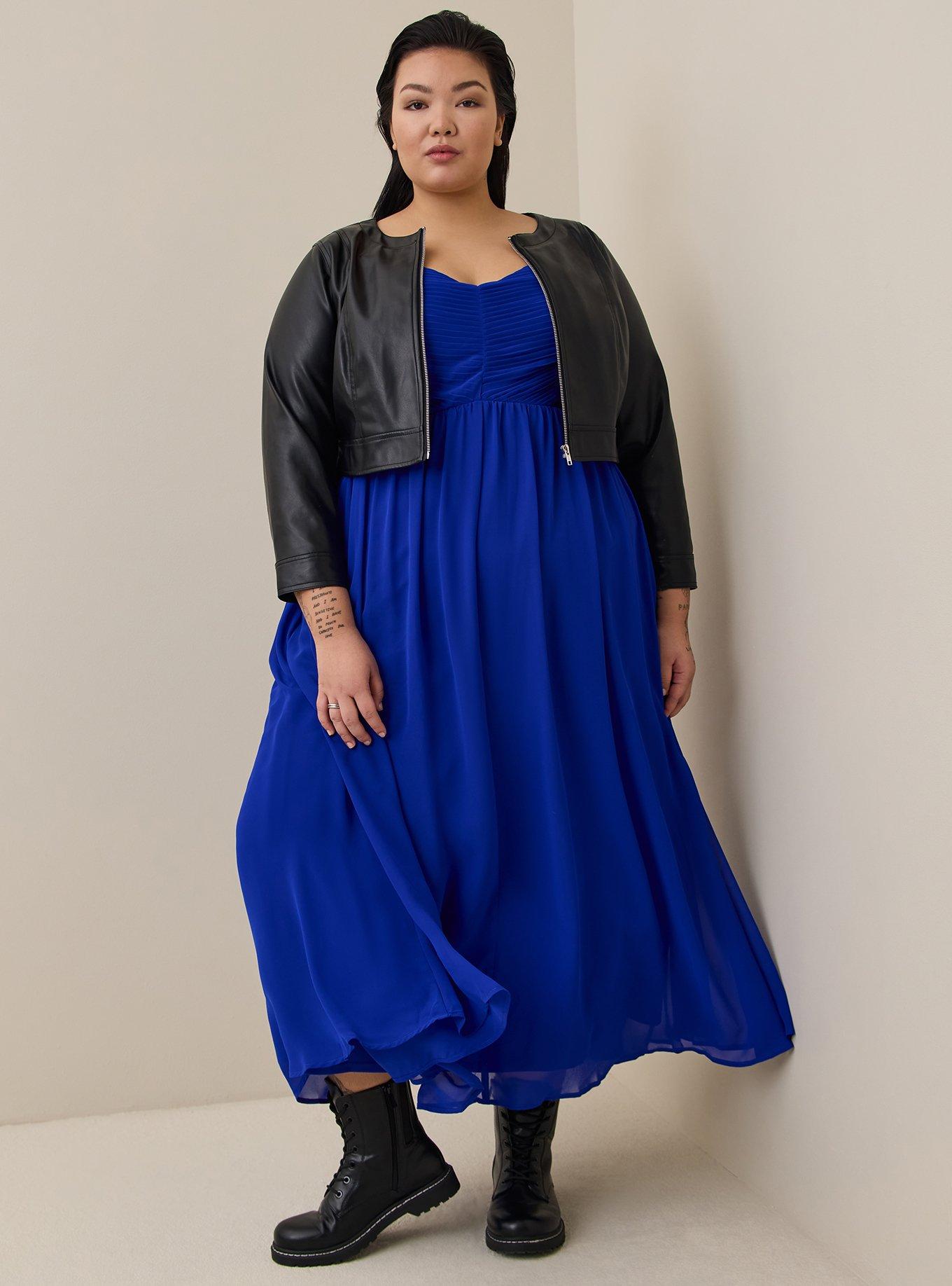 Torrid royal blue dress sale