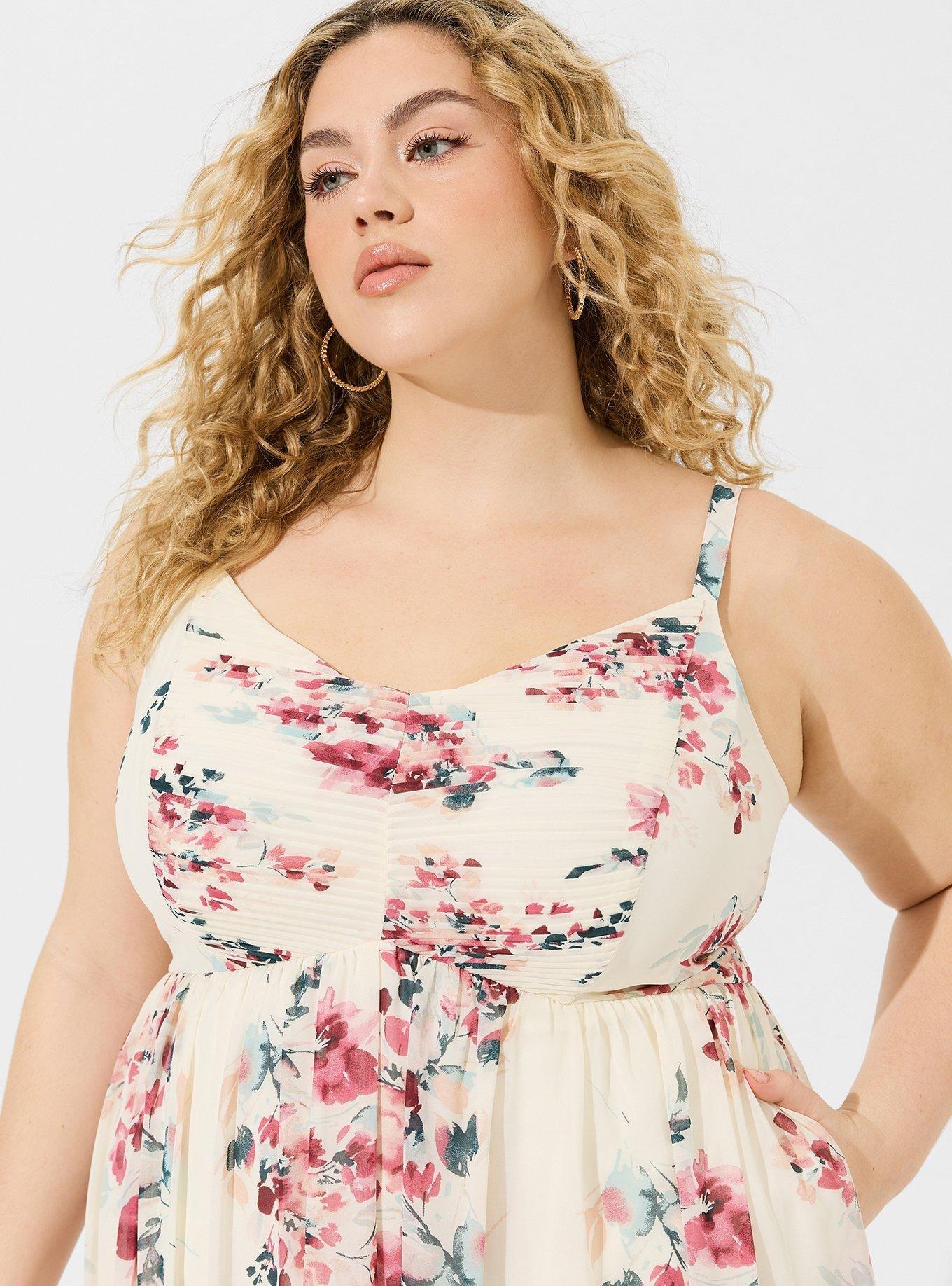 strapless open back dress Tropicana Maxi Dress