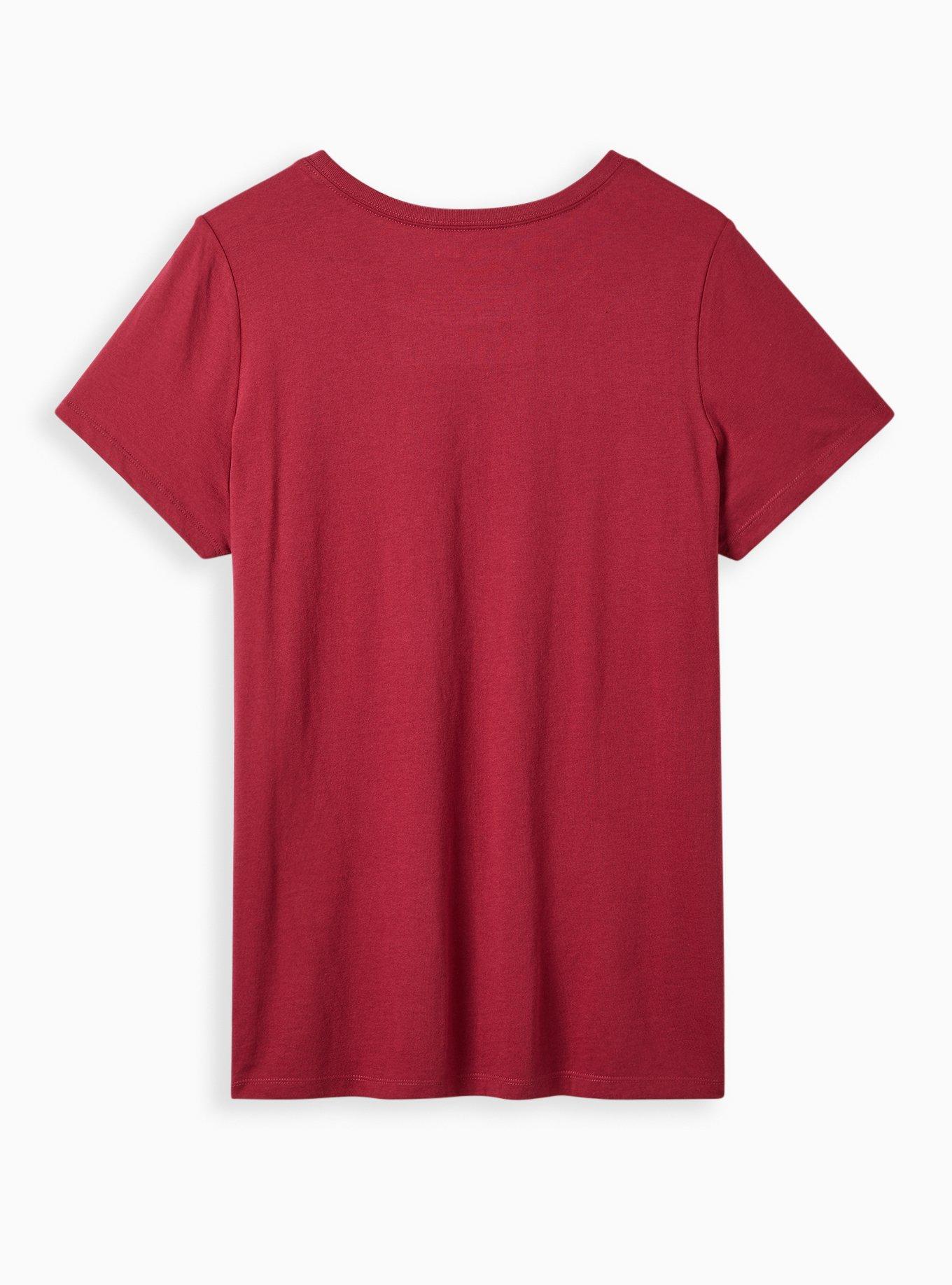 Classic Fit Crew Tee - Cotton Britney Spears Oops Red, RED, alternate