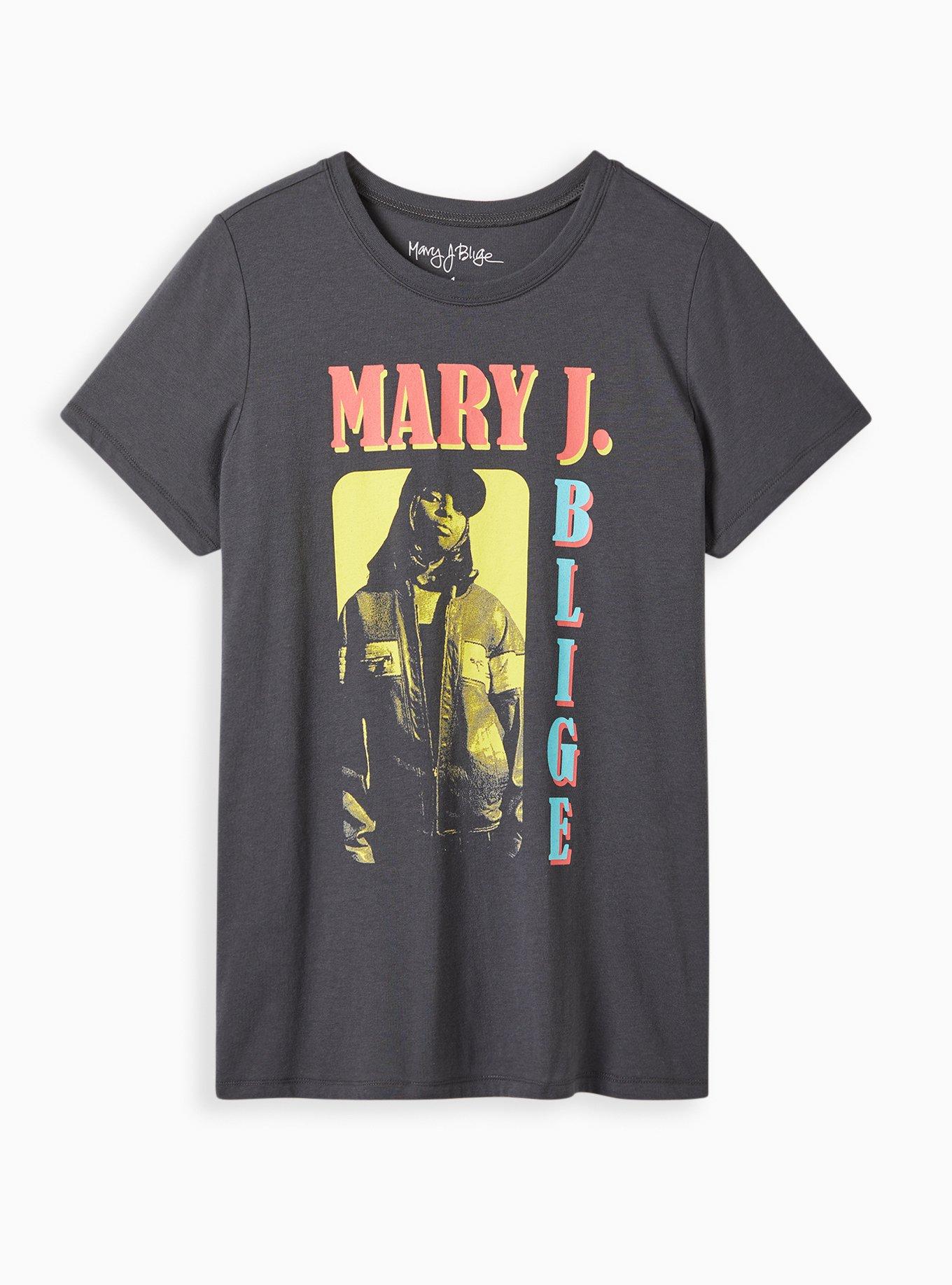 Plus Size - Classic Fit Crew Tee - Cotton Vintage Mary J Blige