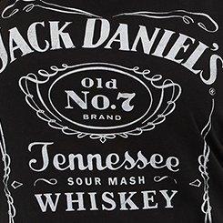 Plus Size Classic Fit Crew Tank - Cotton Jack Daniels Black, DEEP BLACK, swatch