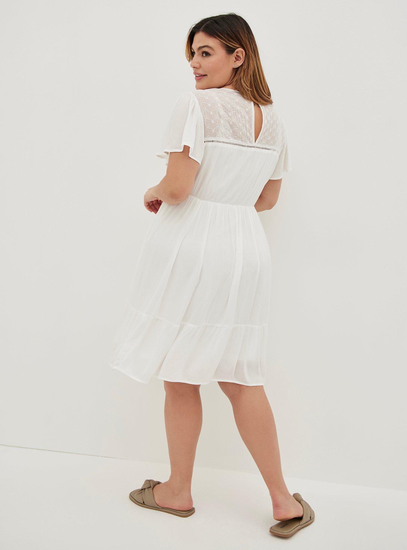 Torrid white dress discount