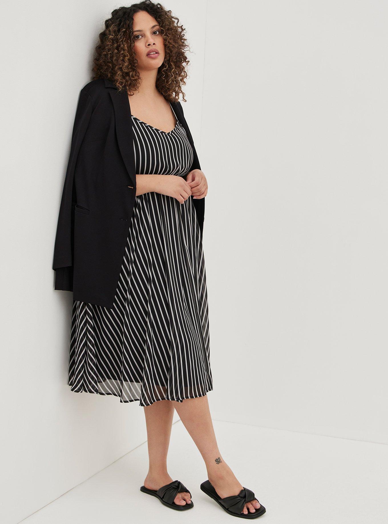 Midi Chiffon Pleated Dress