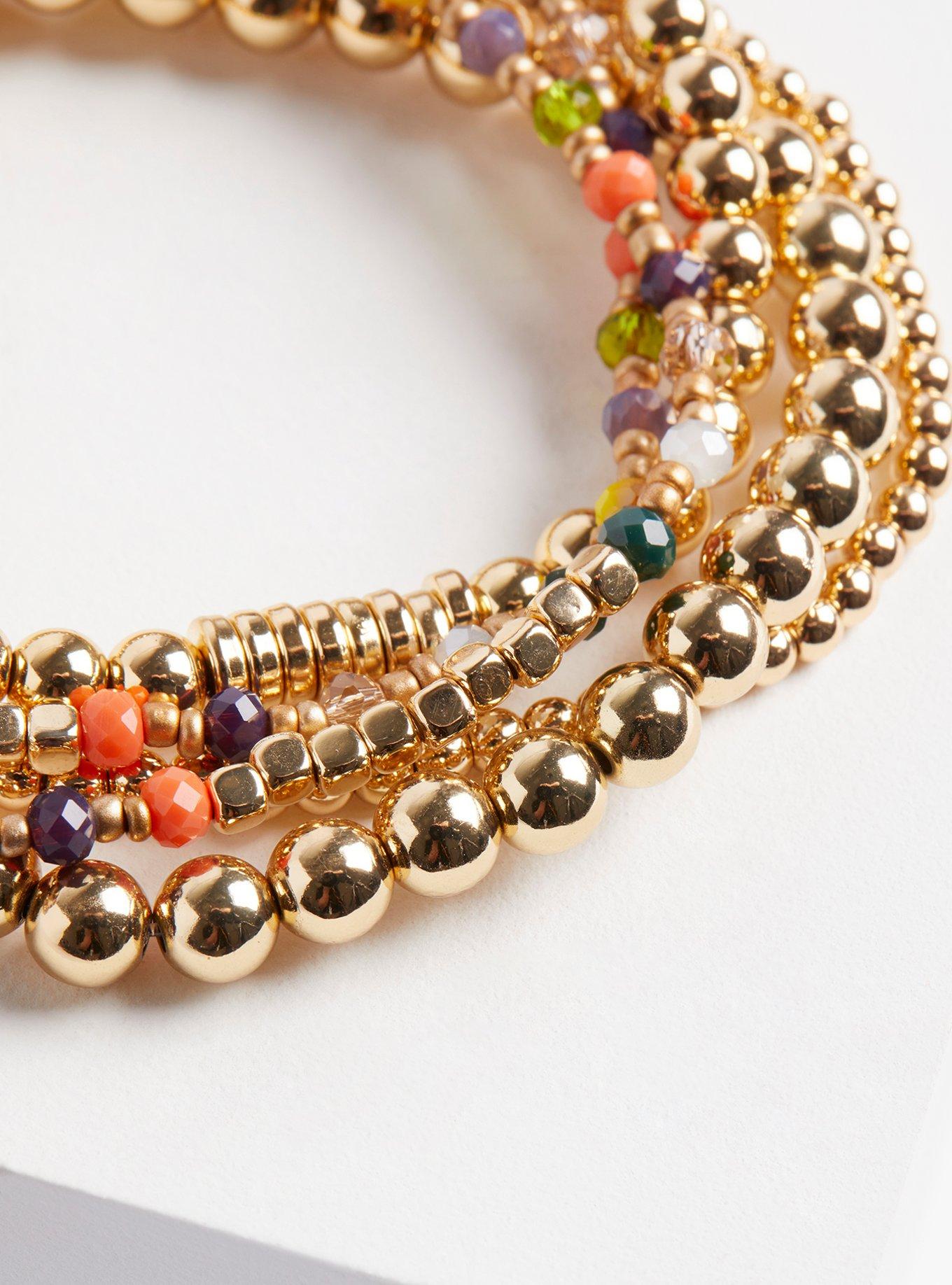 Plus Size - Beaded Stretch Bracelets - Multi Color - Torrid